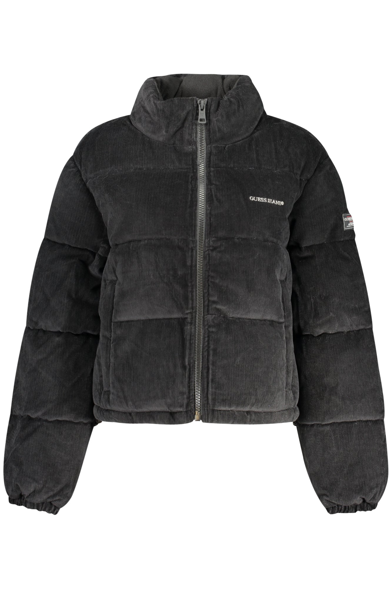 W5BL17W2061_NEJBLK – Elegante Damenjacke Schwarz mit Stickerei & Reißverschluss – Größe: XS, S, M, XL – Farbe: Nero