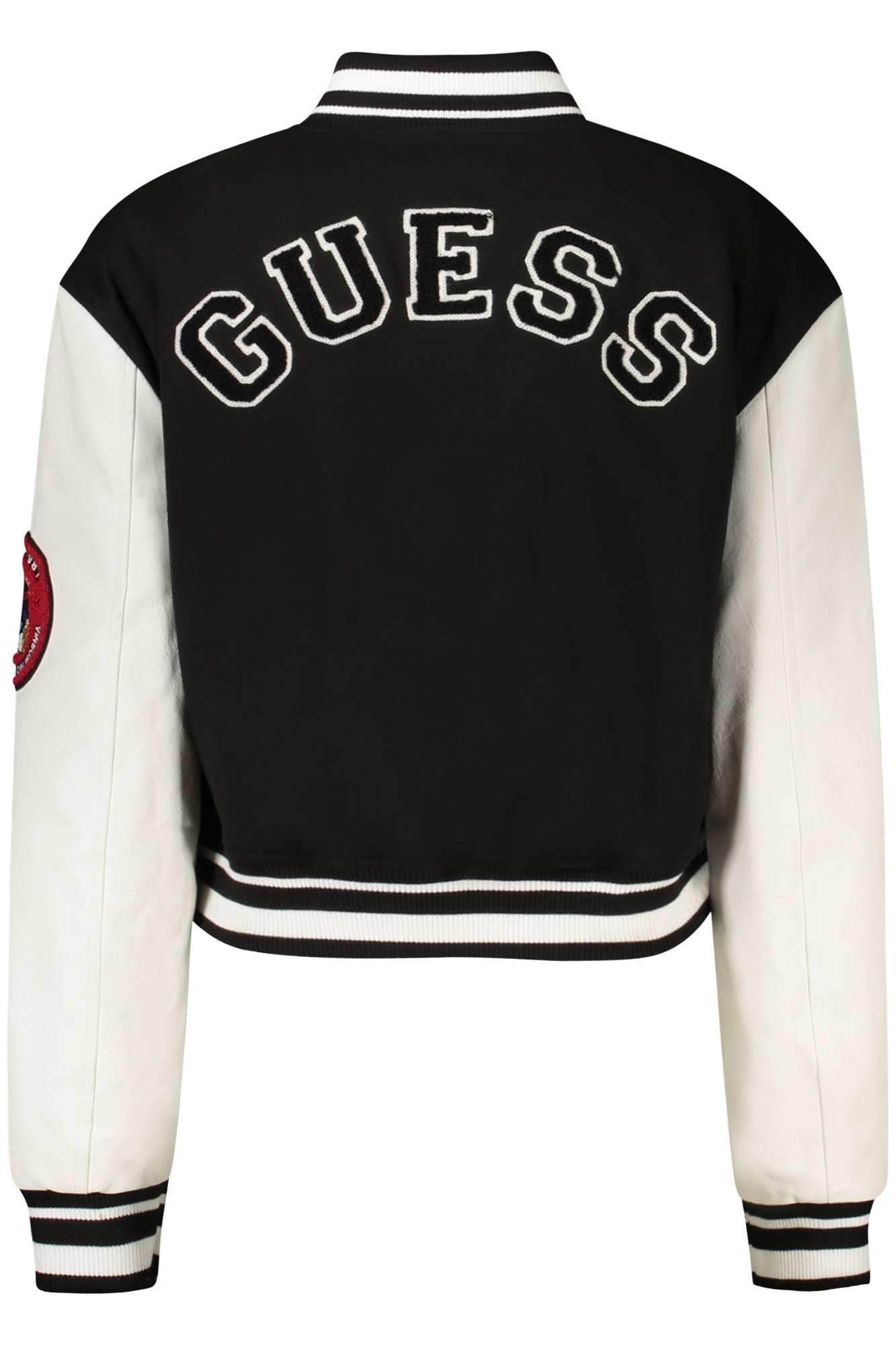 W4RL56KCD20_NEJBLK – Damenjacke Schwarz mit Kontrastdetails und Stickerei – Elegant & Modern – Größe: S, M – Farbe: Nero