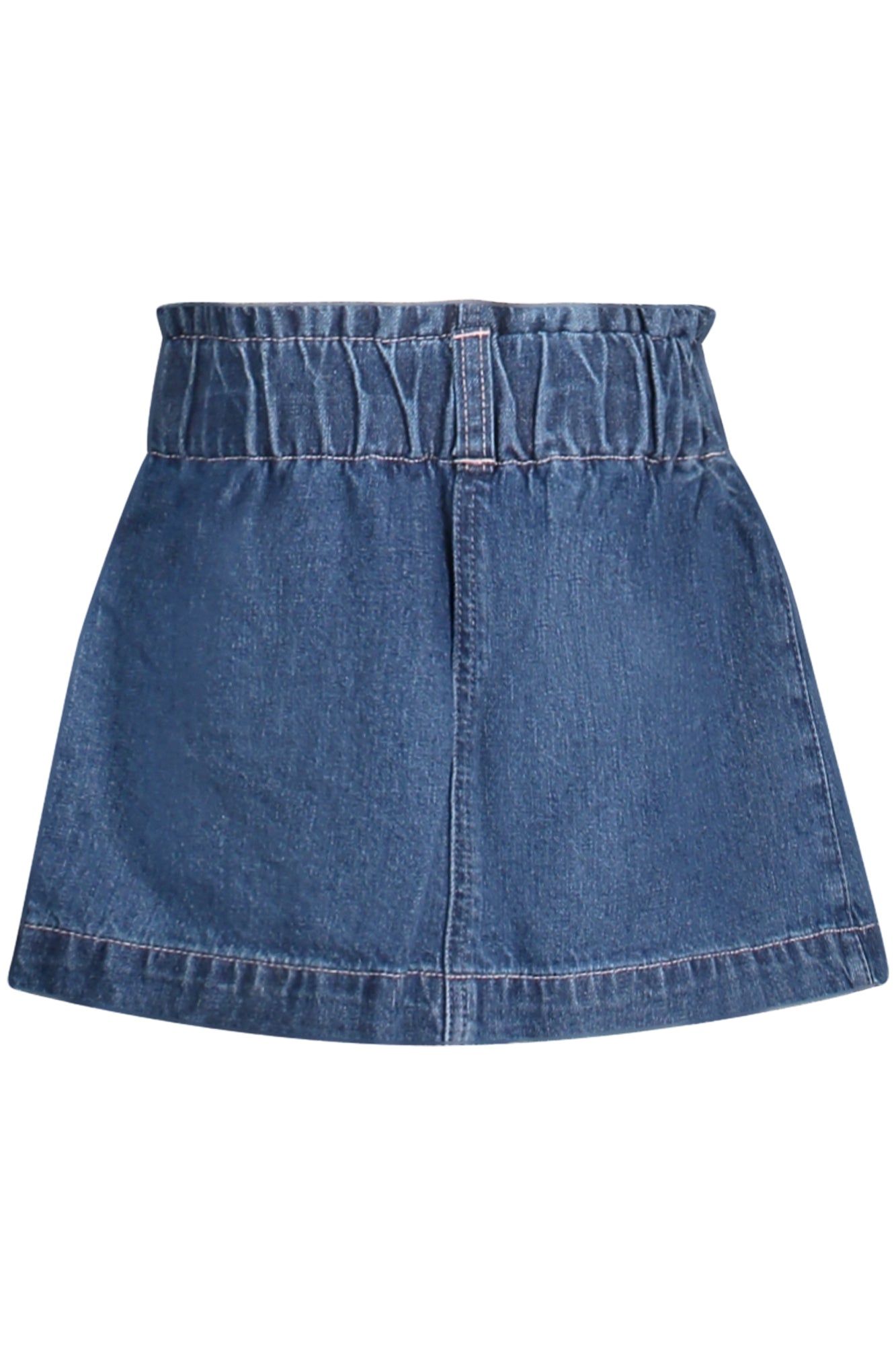 K3YD04D4EU0_BLMDLL – Kurzer Jeansrock für Mädchen in Blau mit Taschen und Stickerei – Größe: 18M, 12M, 3-6M, 6-9M, 24M – Farbe: Blu