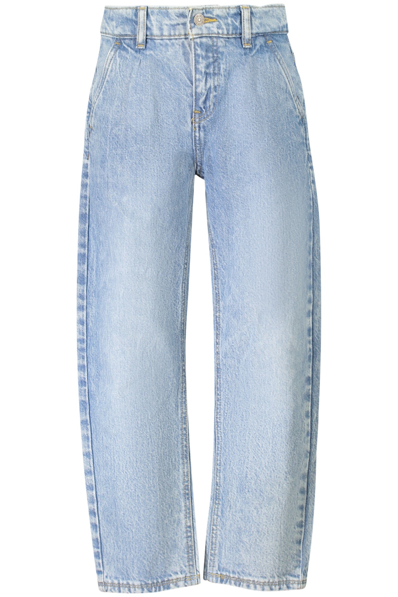 N4BA00D45E0_AZSRYH – Stylische Mädchen-Jeans in Hellblau mit verstellbarem Innengummizug – Größe: 5A, 7A, 4A, 3A, 6A – Farbe: Azzurro
