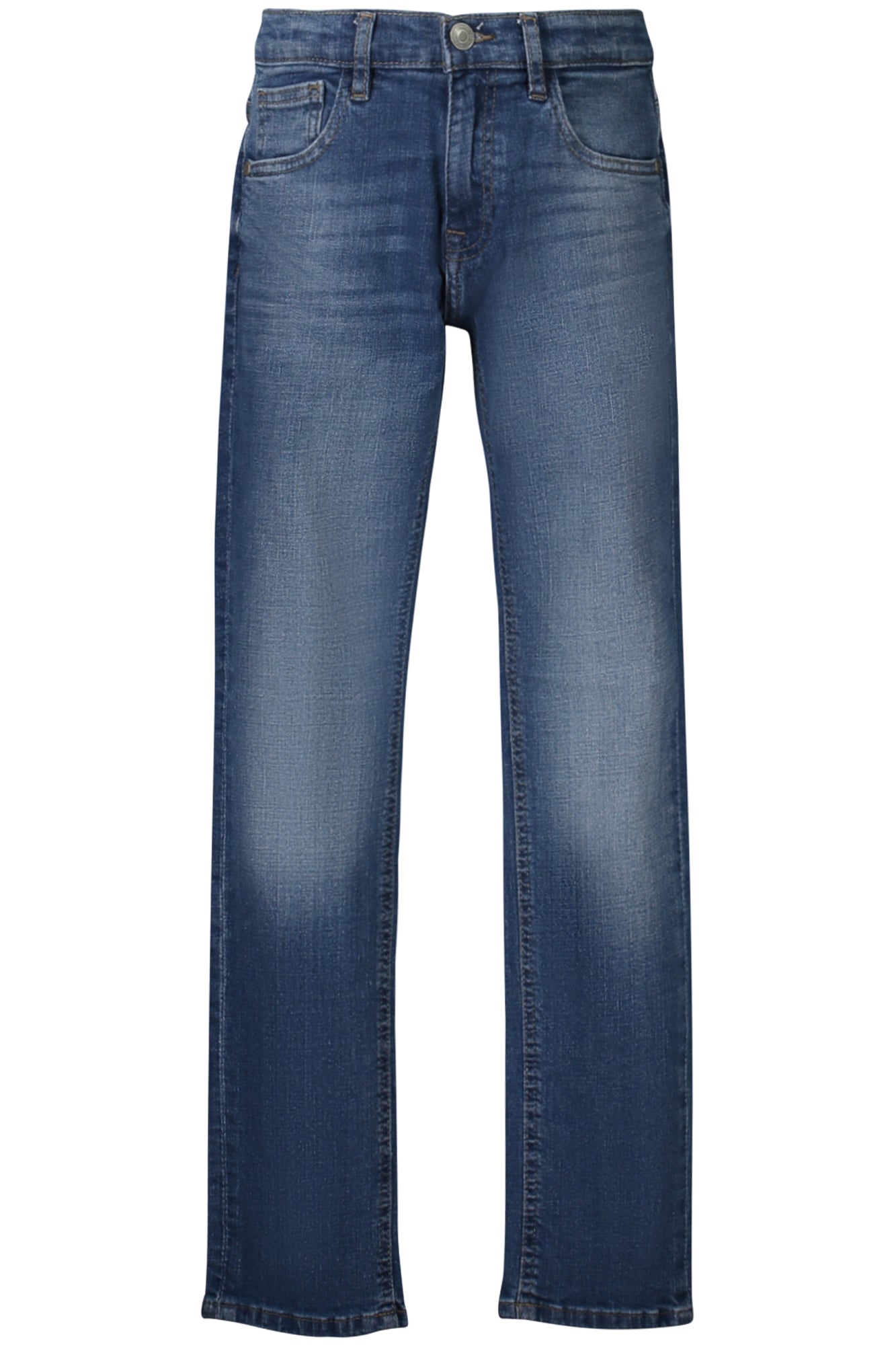 L3YA00D52Z0_BLLUEA – Kinder Slim Fit Jeans in Blau - Verstellbarer Bund, 5 Taschen, Logo – Größe: 10A – Farbe: Blu