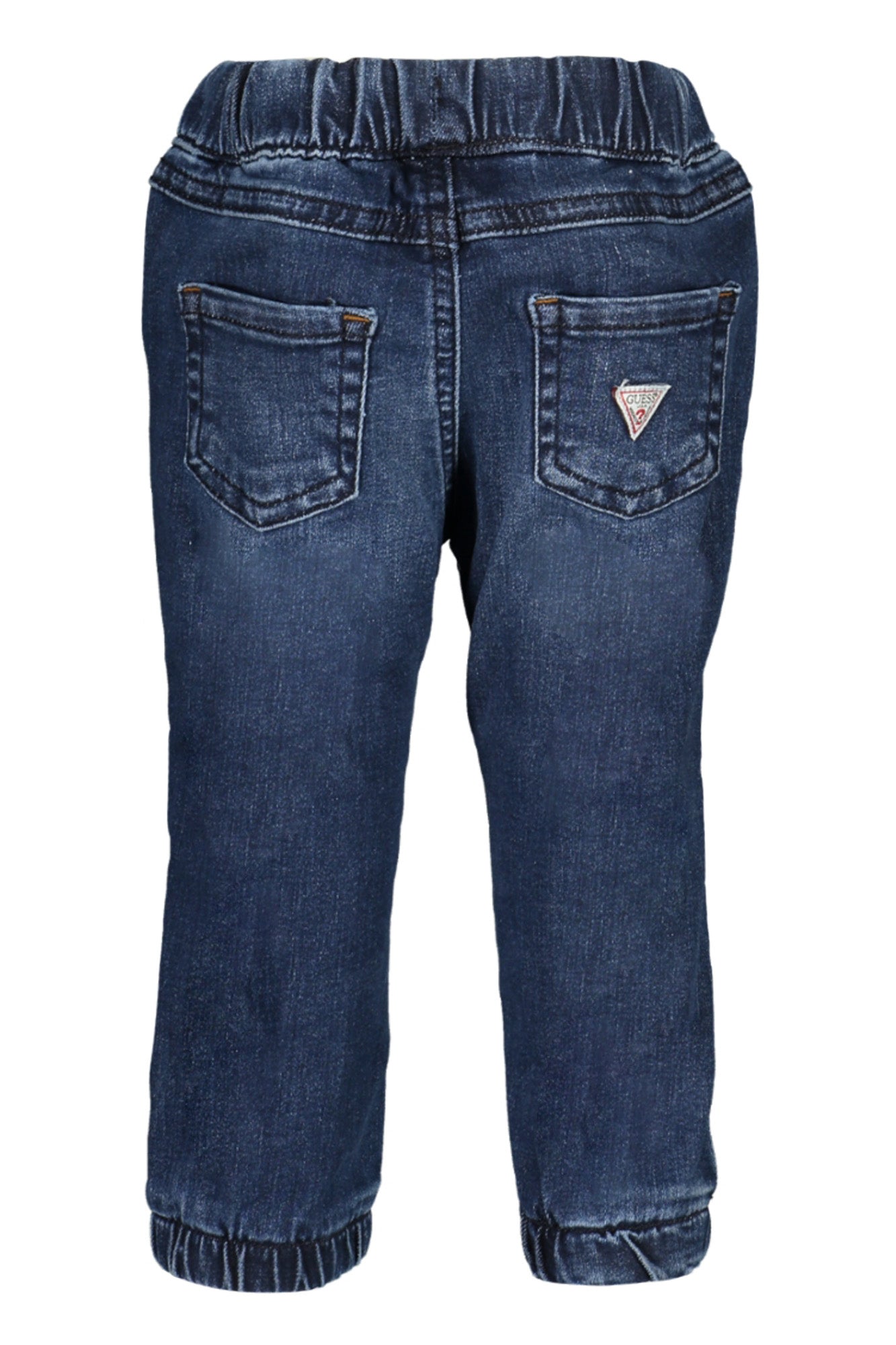 I3YA00D4CA0_BLINFW – Elastische Kinder-Jeans in Blau mit Kordel und Logo-Detail – Größe: 12M – Farbe: Blu
