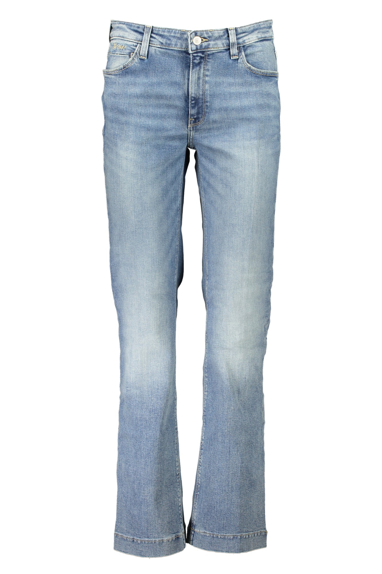 W3YA59D52Q1_AZMULG – Damen Denim Jeans aus Bio-Baumwolle: Weites Bein, Ausgewaschenes Blau – Größe: 26L32, 27L32, 28L32, 31L32, 32L32 – Farbe: Azzurro