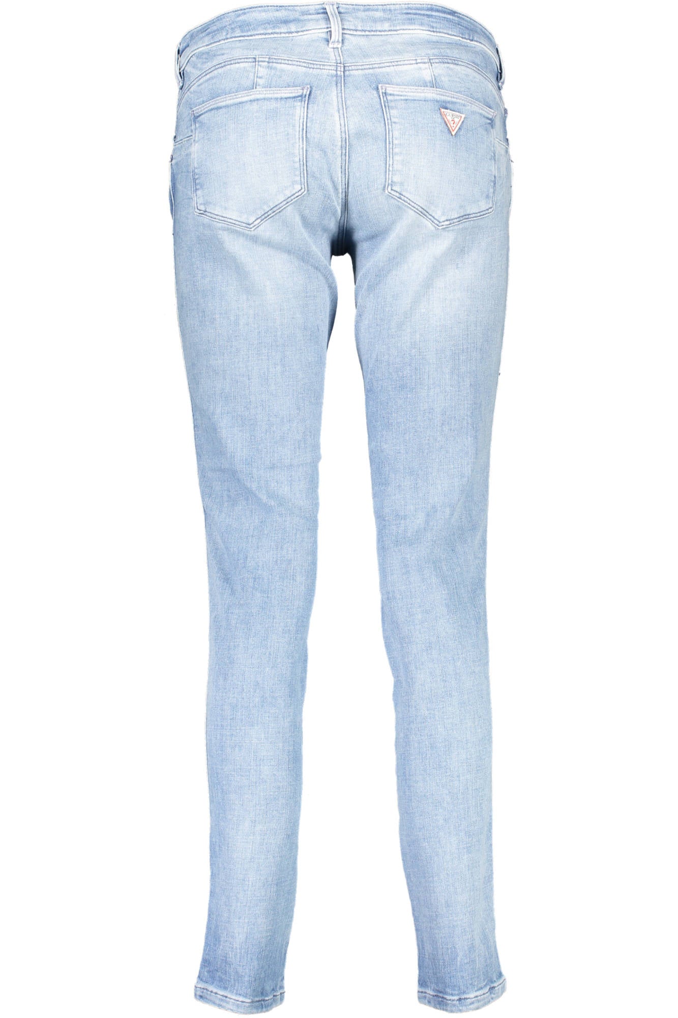 W1GAJ2D3ZT7_AZZURRO_POIP – Bio-Damenjeans Blau: Skinny Fit, 5 Taschen, Reißverschluss & Knopf – Größe: 24 L30, 25 L30, 26 L30, 27 L30, 29 L30, 28 L30 – Farbe: Azzurro