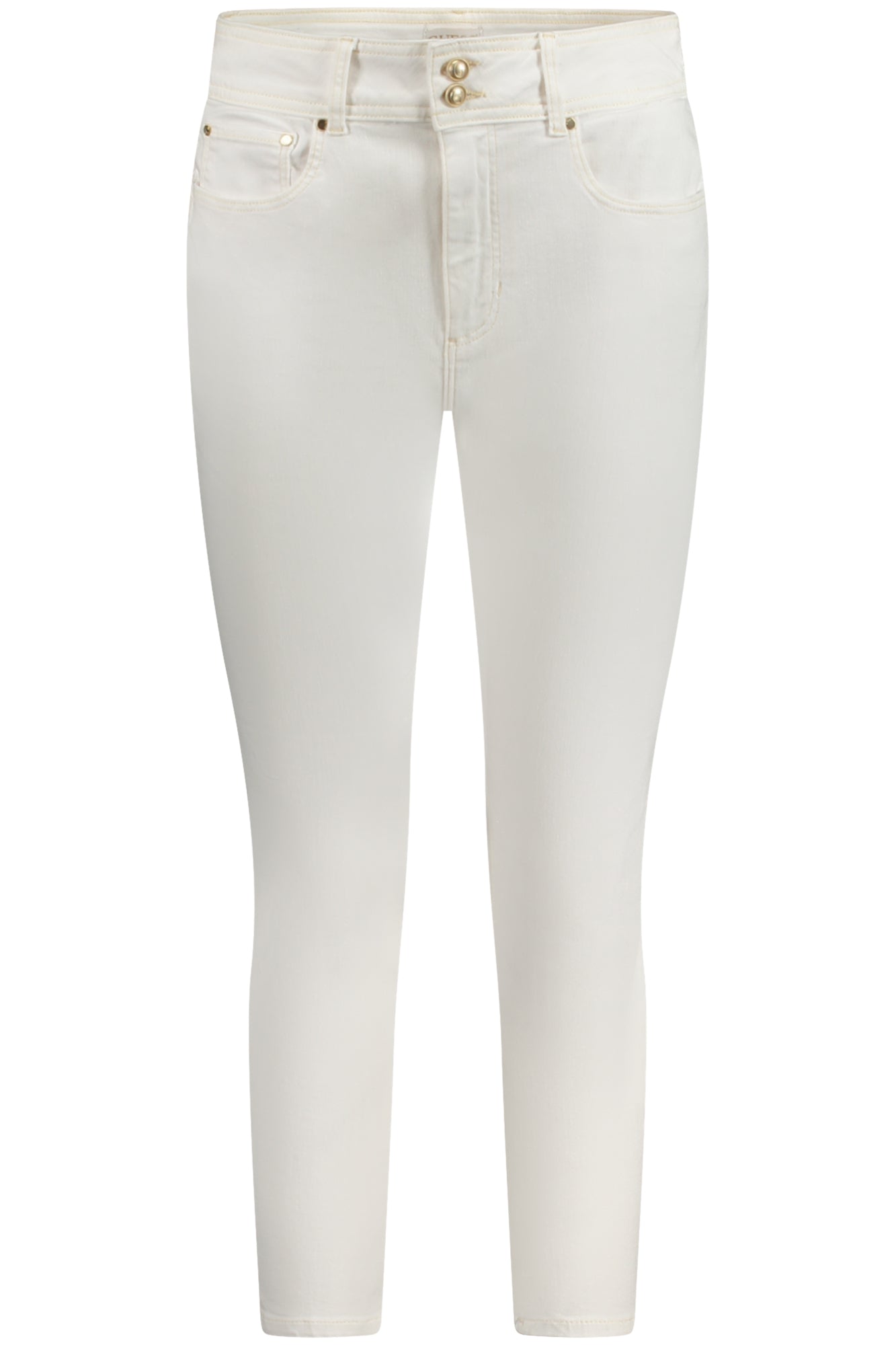 W4GA80D4PV3_BIS0DA – Damen High-Skinny Jeans in Weiß aus Bio-Baumwolle mit Details – Größe: 24, 25, 26, 27, 28, 29, 30, 31, 32 – Farbe: Bianco