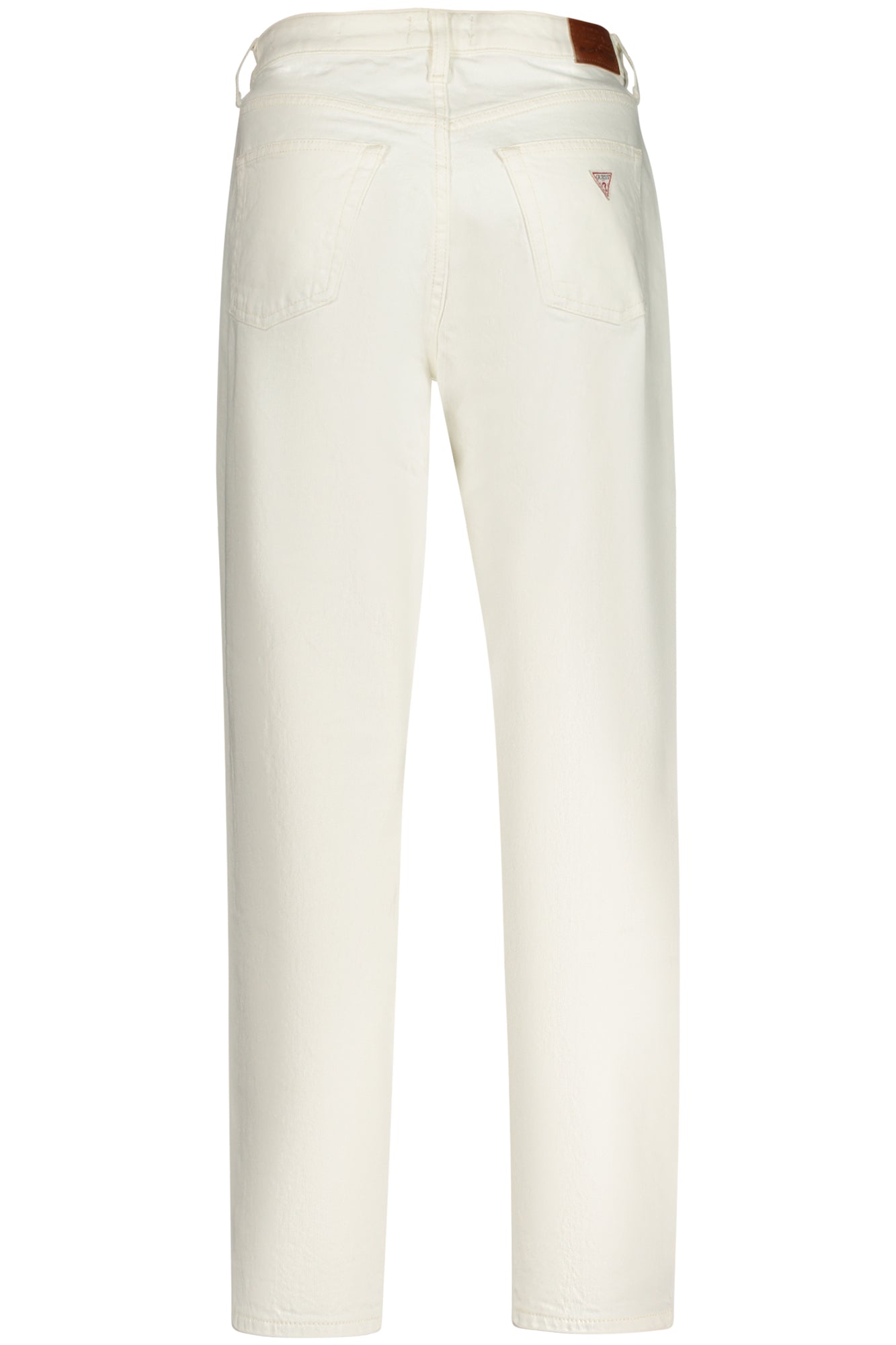 W5GA0DD5M62_BIGJWI – Damen Mom-Jeans Weiß: Modischer Denim mit Logo & 5 Taschen – Größe: 25L29, 26L29, 27L29, 28L29, 29L29, 30L29, 31L29 – Farbe: Bianco