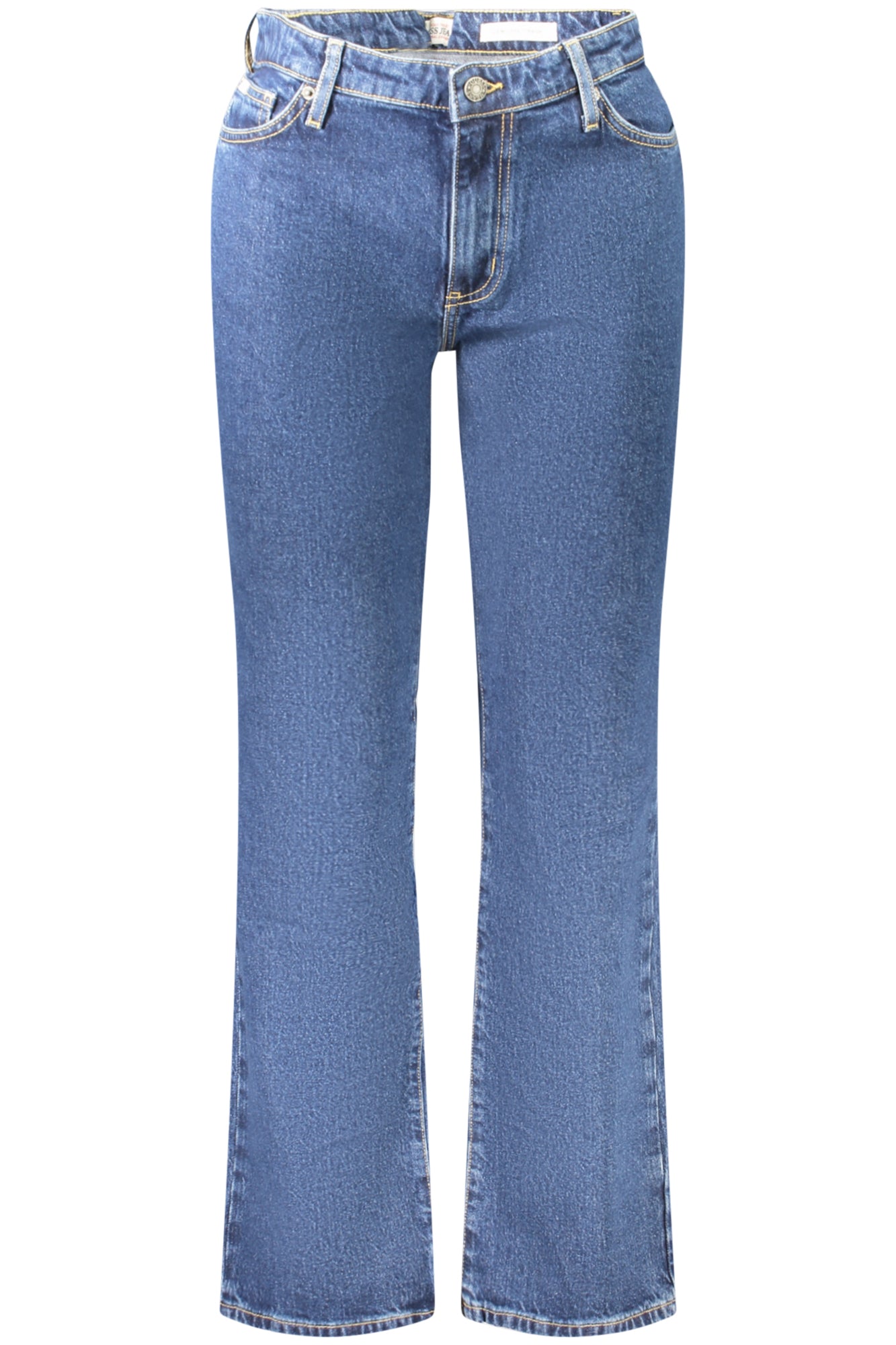 W4YA98D5CC2_BLD4RW – Damen Jeans Blau: Gerader Schnitt & Mittlere Taille mit 5 Taschen – Größe: 25L32, 26L32, 27L32, 28L32, 29L32, 30L32, 32L32 – Farbe: Blu