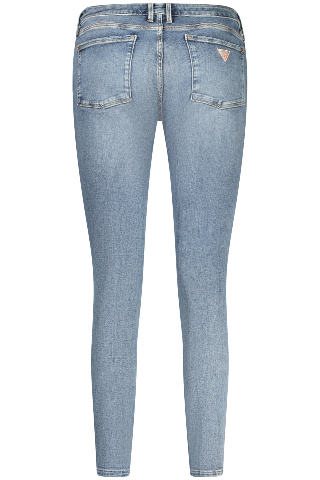 W2YA99D4Q02_BLCMD1 – Damen Blau Skinny Jeans: Mittlere Leibhöhe, 5 Taschen, Ausgewaschen – Größe: 25L30, 26L30, 27L30, 28L30, 29L30, 30L30, 31L30 – Farbe: Blu