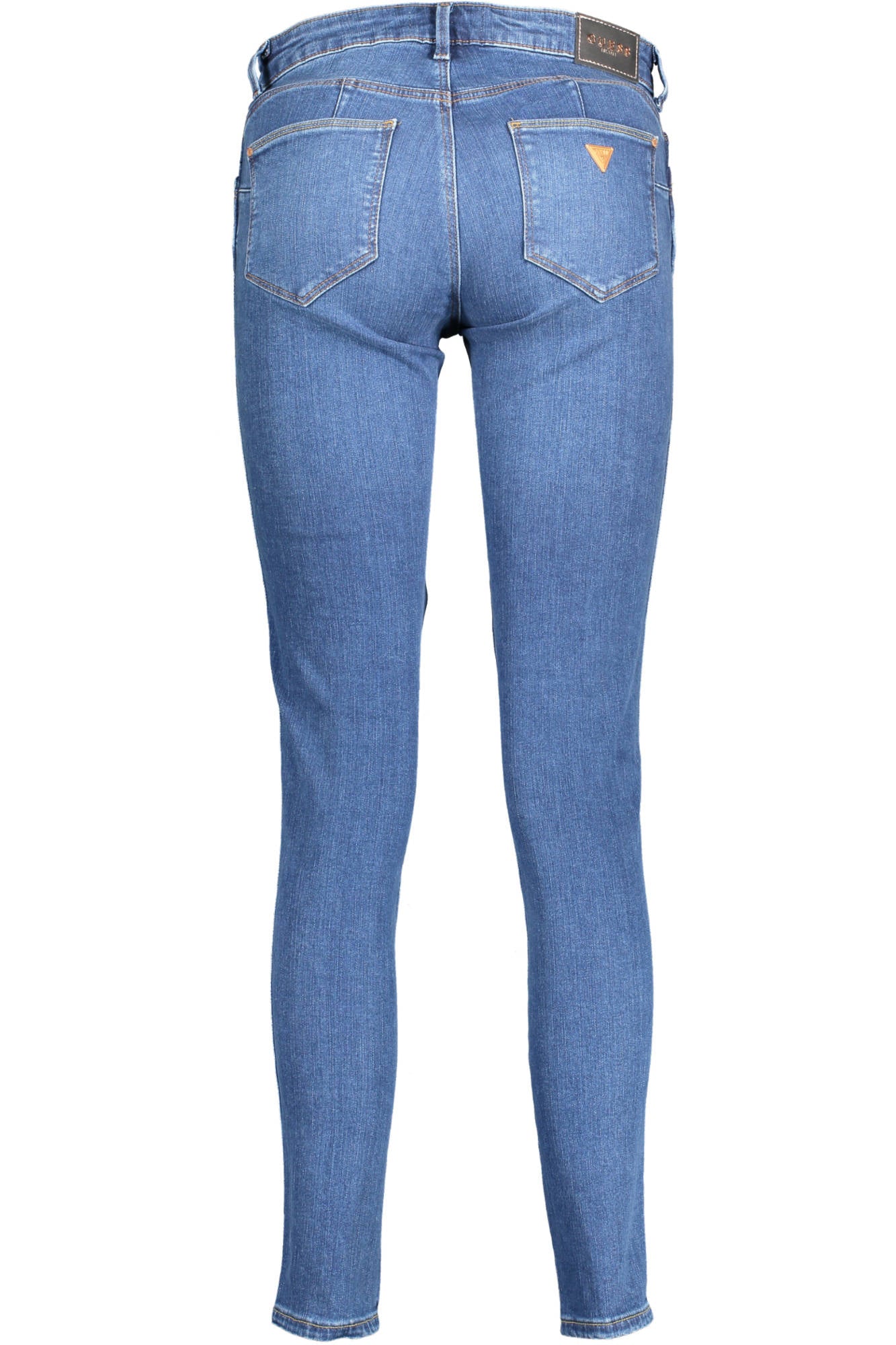 W0YAJ2D4484_BLU_SHEF – Damenjeans Blau - Denim 5-Pocket mit Logo und Reißverschluss – Größe: 24 L30 – Farbe: Blu