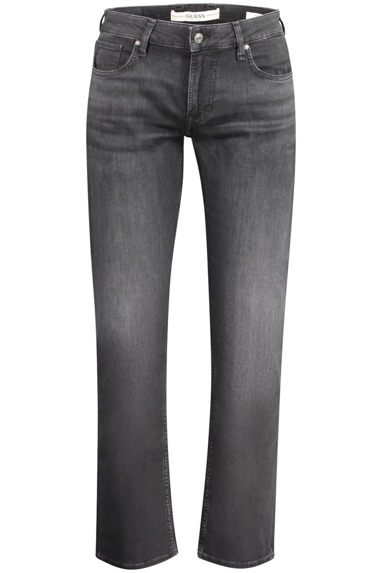 M4GAN2D5AX1_NEC4VE – Slim Fit Herren Jeans Schwarz - Lässiger Used-Look mit Logo-Details – Größe: 30L32, 31L32, 32L32, 33L32, 36L32, 38L32, 34L32 – Farbe: Nero