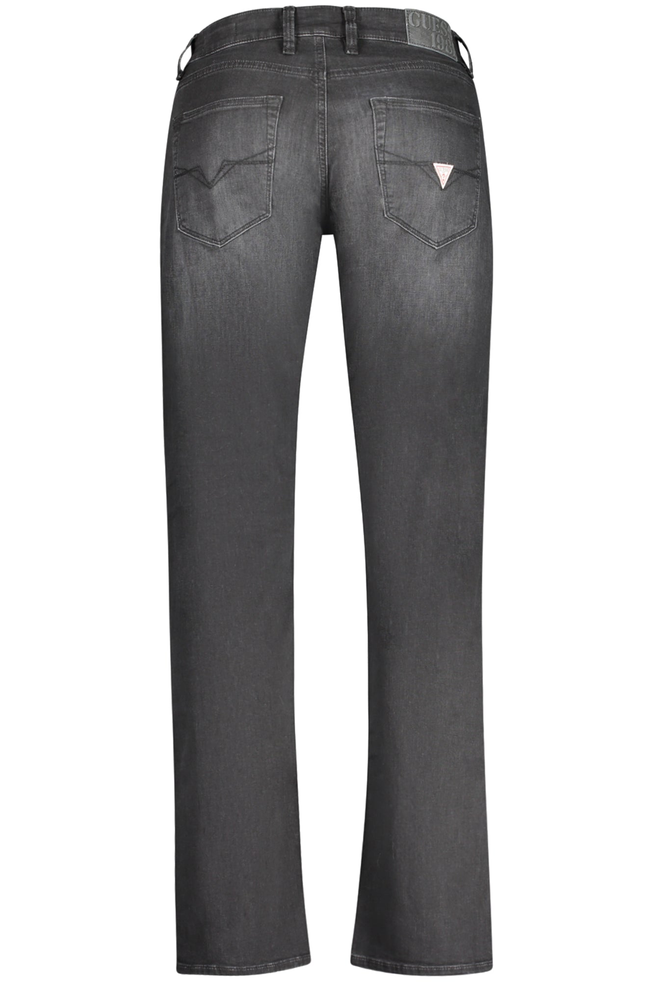 M4GAN2D5AX1_NEC4VE – Slim Fit Herren Jeans Schwarz - Lässiger Used-Look mit Logo-Details – Größe: 30L32, 31L32, 32L32, 33L32, 36L32, 38L32, 34L32 – Farbe: Nero