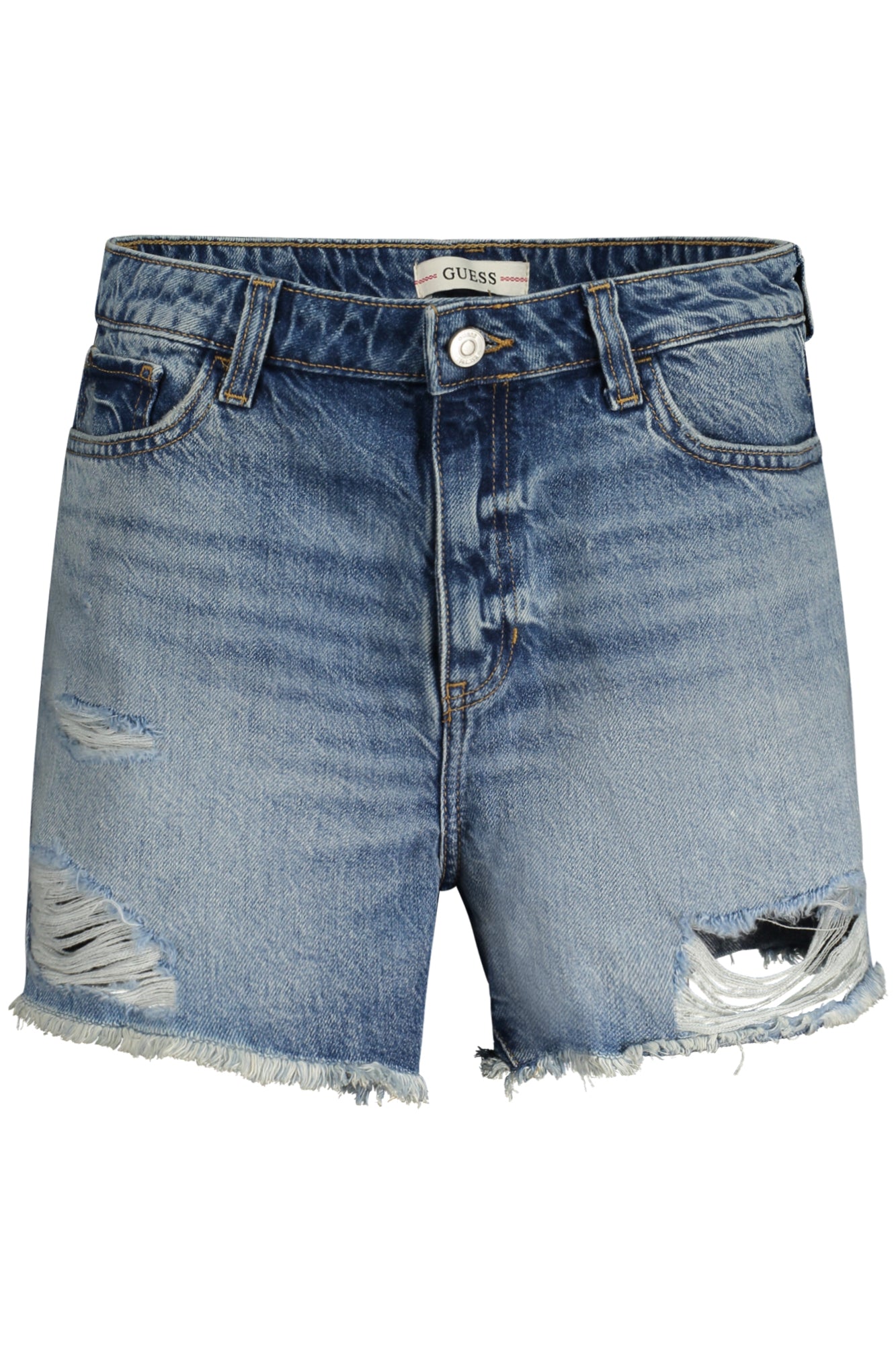 W4GD74D5BO0_AZMSM1 – Damen Jeansshorts Blau - Lässige 5-Taschen-Optik aus Recycling-Baumwolle – Größe: 24, 25, 26, 27, 28, 29, 30 – Farbe: Azzurro