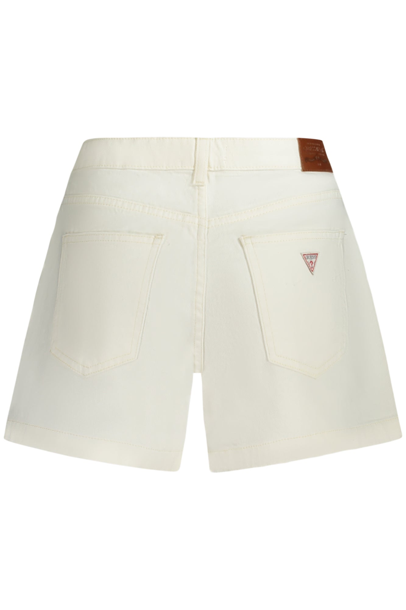 W5GD0SD5M62_BIGJWI – Weiße Damen-Jeansshorts mit 5 Taschen – Ideal für Mütter – Größe: 25, 26, 27, 28, 29, 30, 31 – Farbe: Bianco
