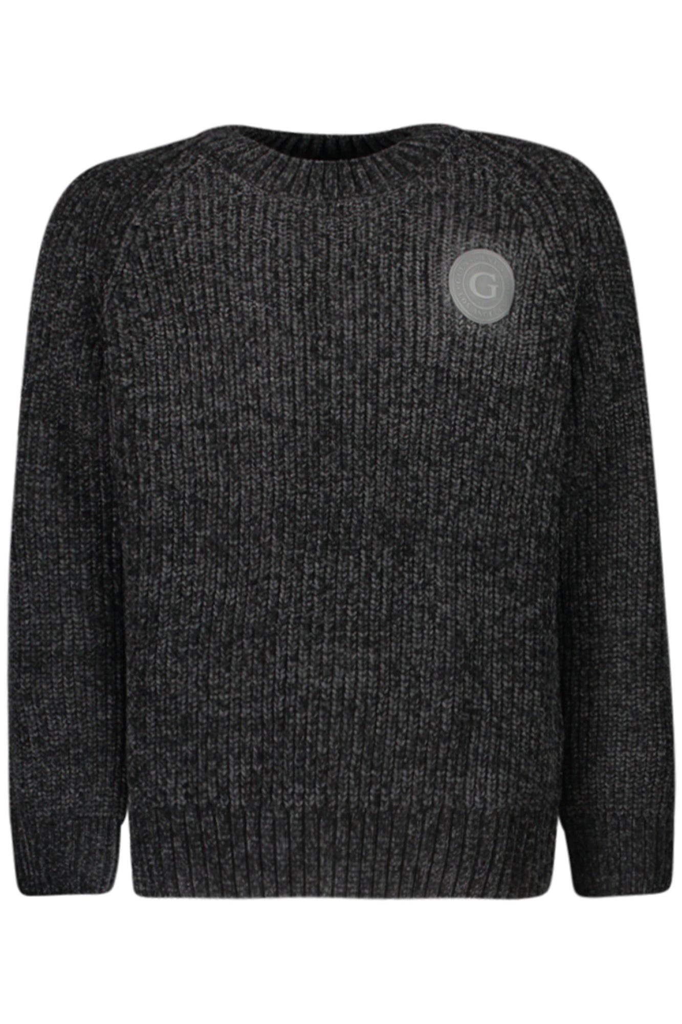 L4BR07Z39O0_NEJBLK – Kinderpullover Schwarz aus Chenille mit Applikation und Logo – Größe: 12A, 10A, 14A, 16A, 8A – Farbe: Nero