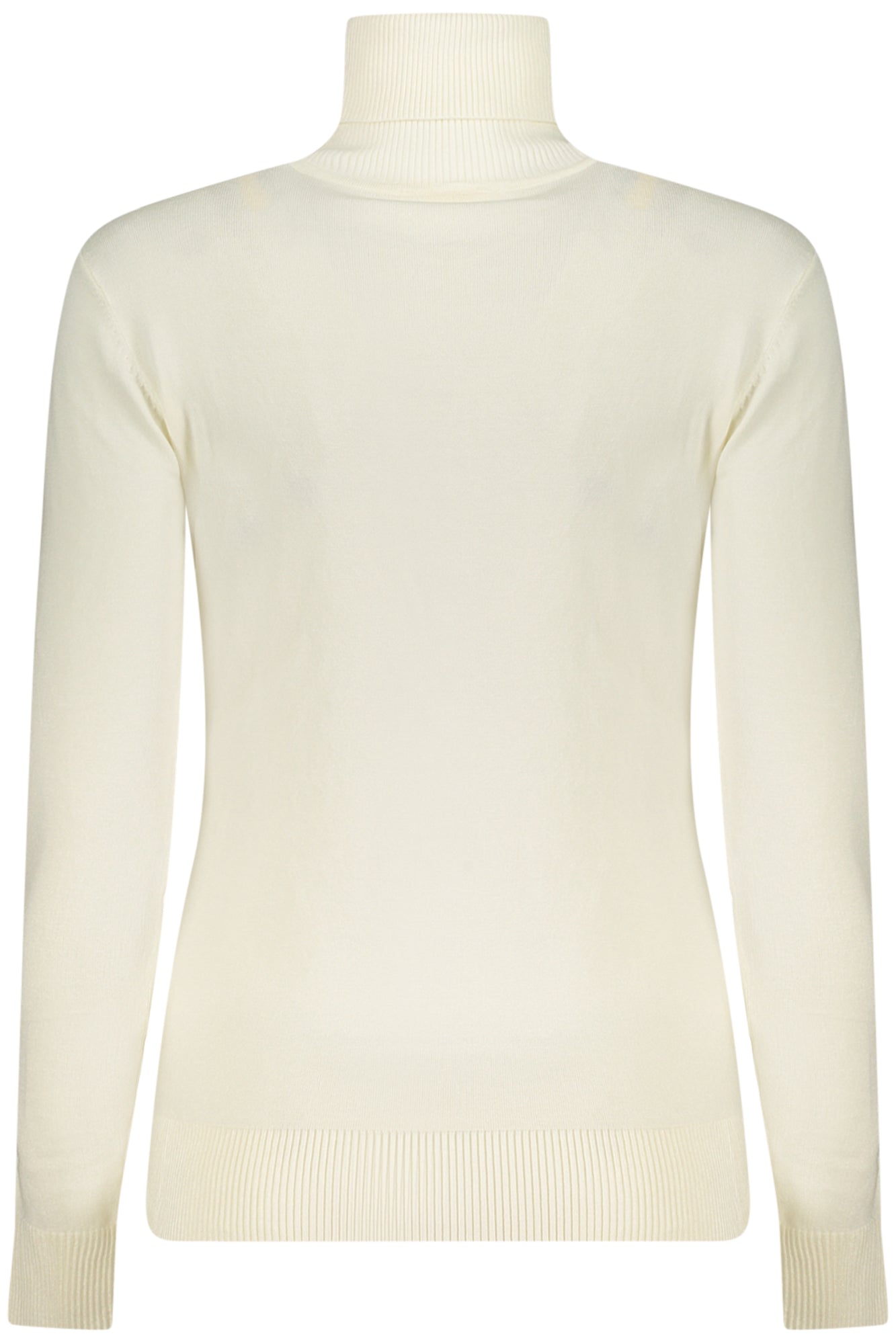 W5BR39Z2NQ2_BIG012 – Eleganter Weißer Damenpullover mit Rollkragen und Strassakzenten – Größe: S, M, L, XL – Farbe: Bianco