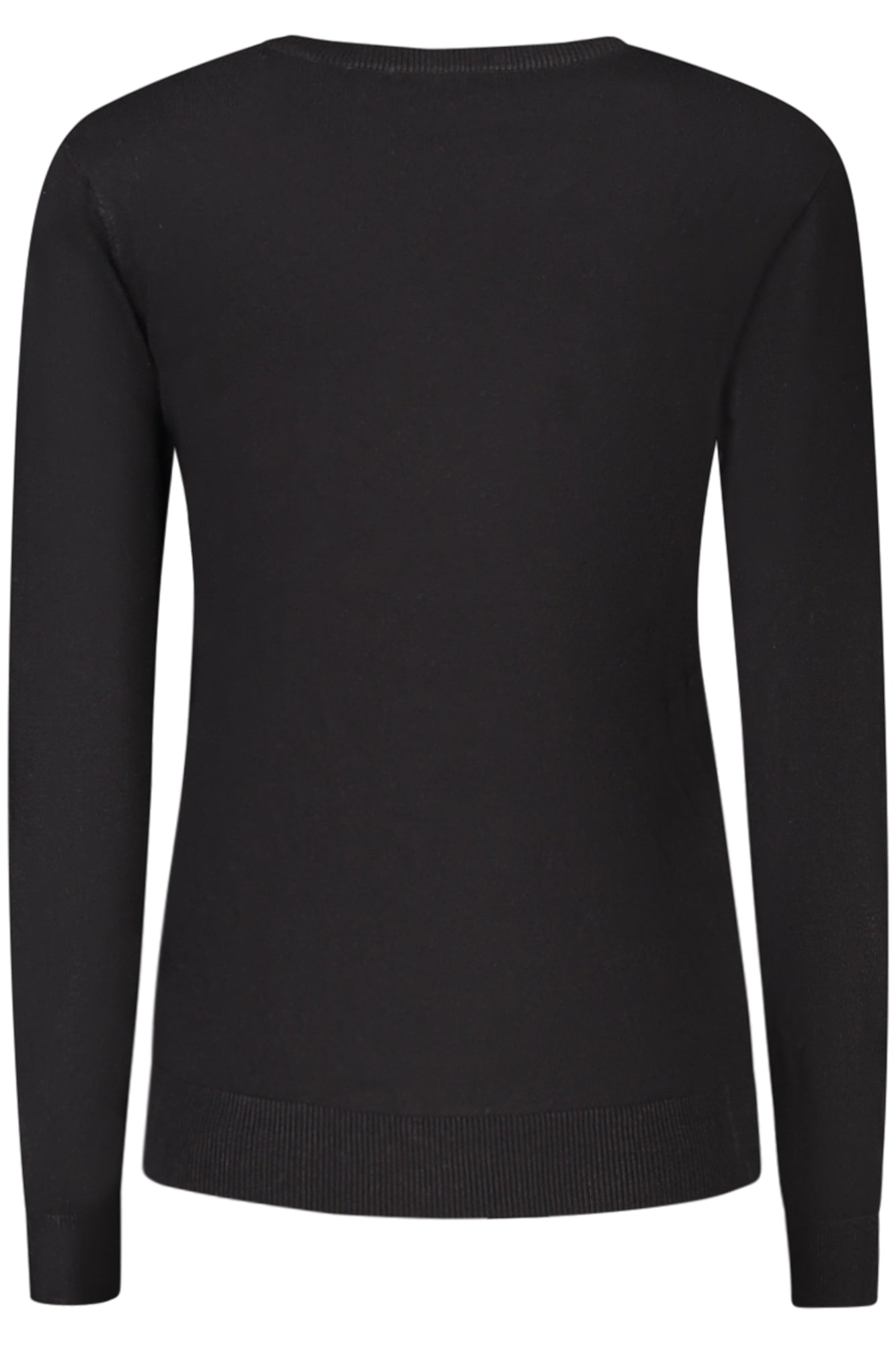 W5BR40Z2NQ2_NEJBLK – Eleganter Damenpullover Schwarz mit Stickerei & Strassdetails – Größe: S, M, L, XL, 2XL – Farbe: Nero