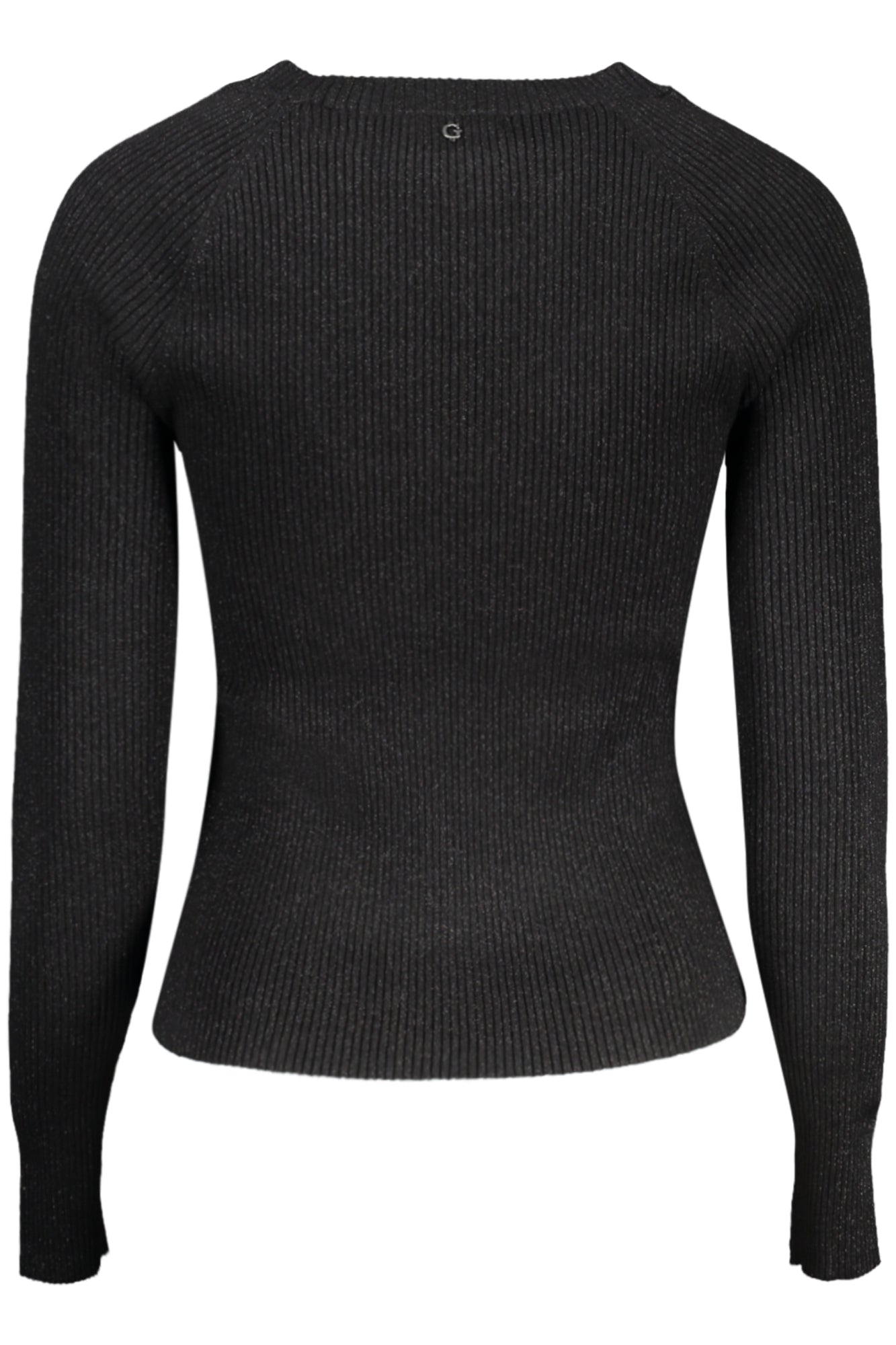 W4YR06Z3FF0_NEF9P8 – Damen Pullover Schwarz mit Kontrastdetails & Rundhalsausschnitt – Größe: XS, S, M, L, XL – Farbe: Nero