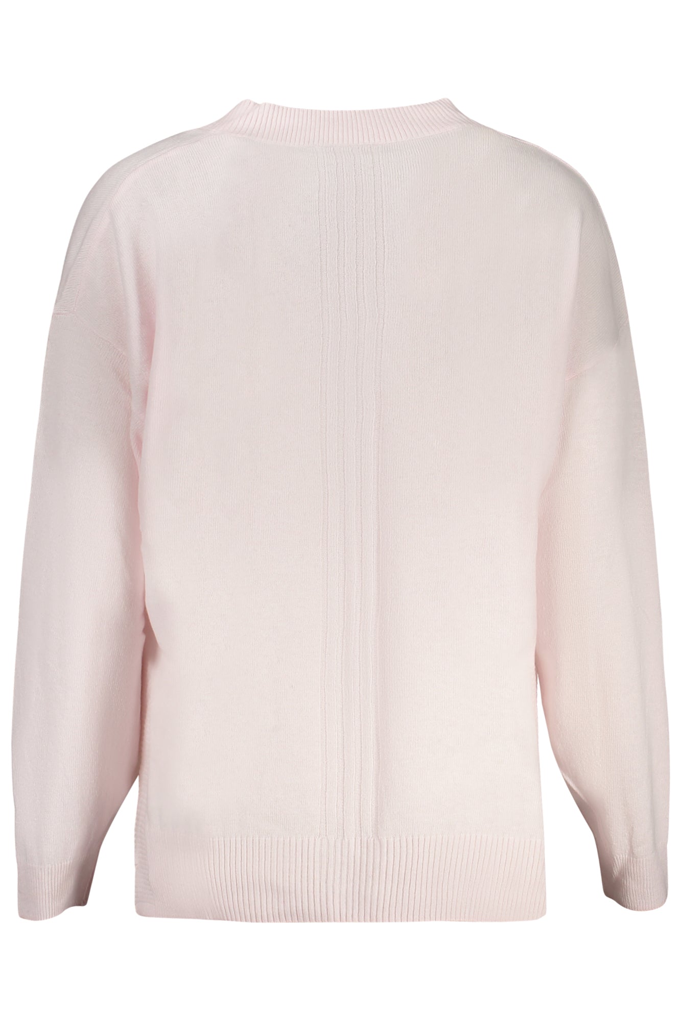 W4YR55Z3FH0_RSA60W – Rosa Damenpullover mit V-Ausschnitt und Kontrastdetails entdecken – Größe: XS, S, M, L – Farbe: Rosa
