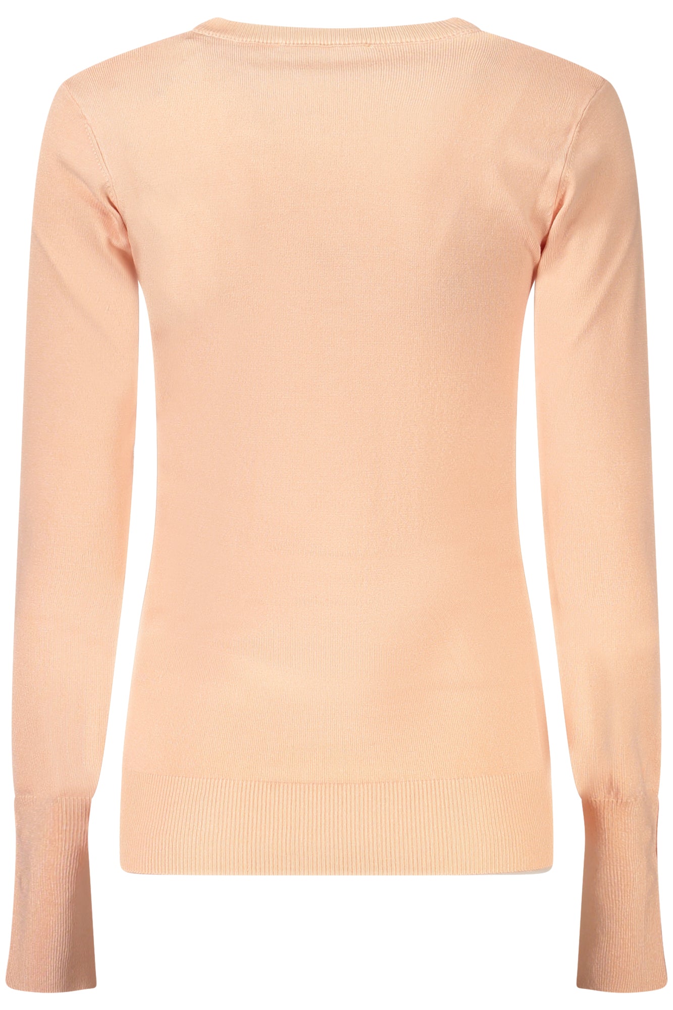 W2YR30Z2V62_RSG6I1 – Elegantes Damenpullover: Rosa Langarmshirt mit Strass & Rundhalsausschnitt – Größe: S, M, L, XL – Farbe: Rosa