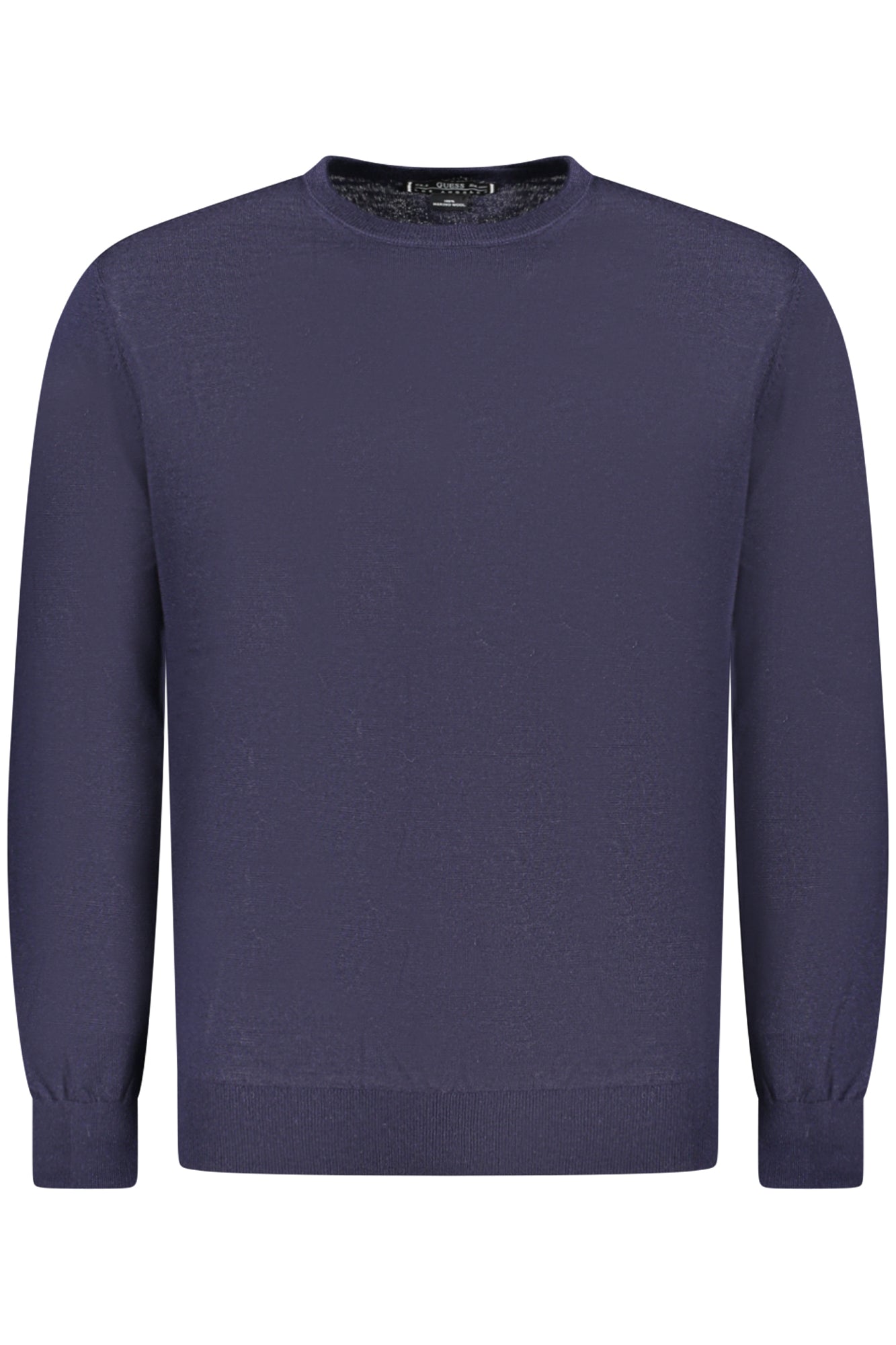 M5RR36Z3LZ0_BLG7V2 – Moderner Herrenpullover in Blau - Langarm, Rundhals, mit Logo-Design – Größe: S, M, L, 2XL – Farbe: Blu