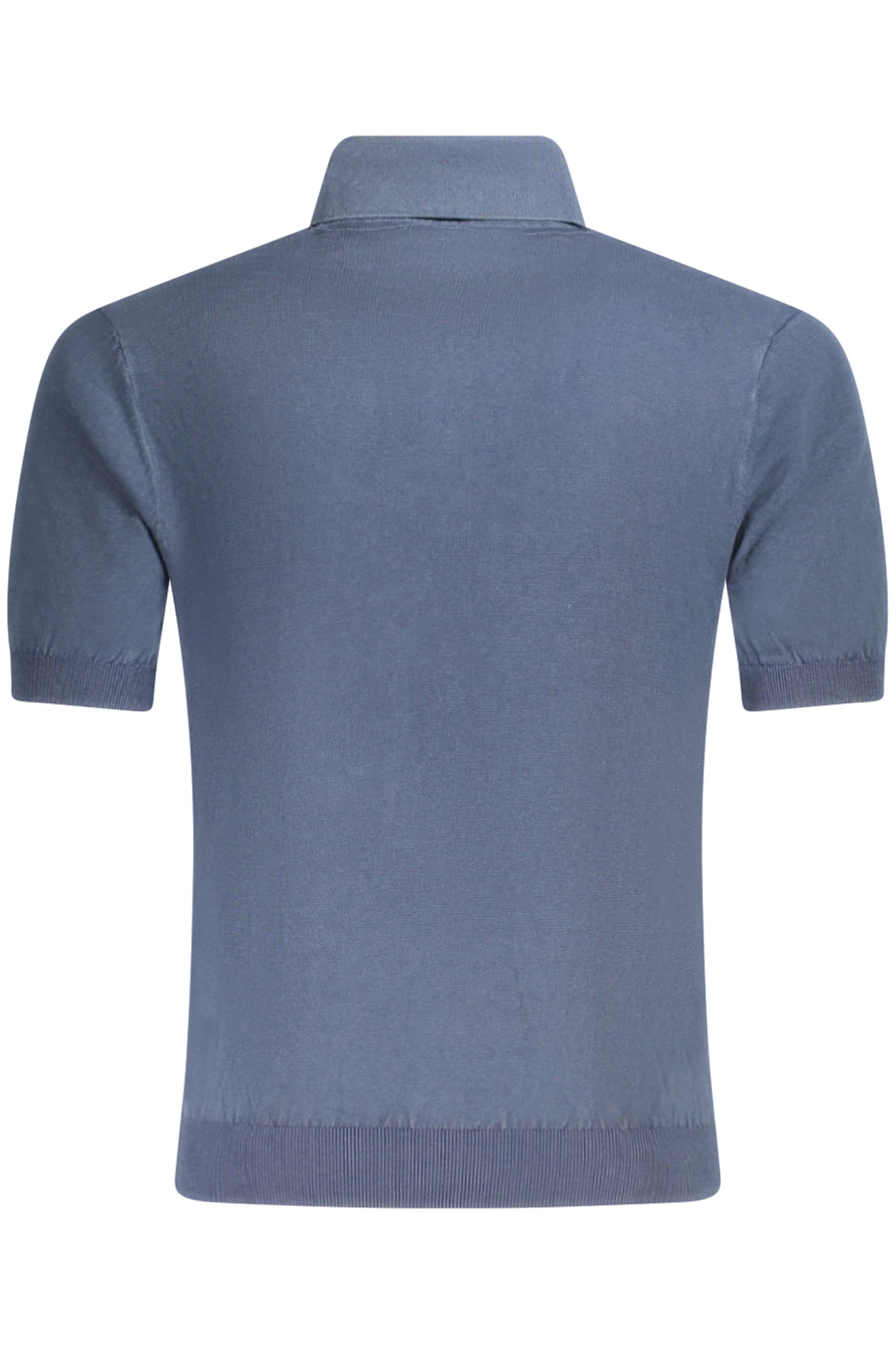 M4GR07Z3DN1_BLG7V2 – Eleganter Herren Pullover Blau mit Stickerei und 3 Knöpfen – Größe: S, M, L, XL, 2XL – Farbe: Blu