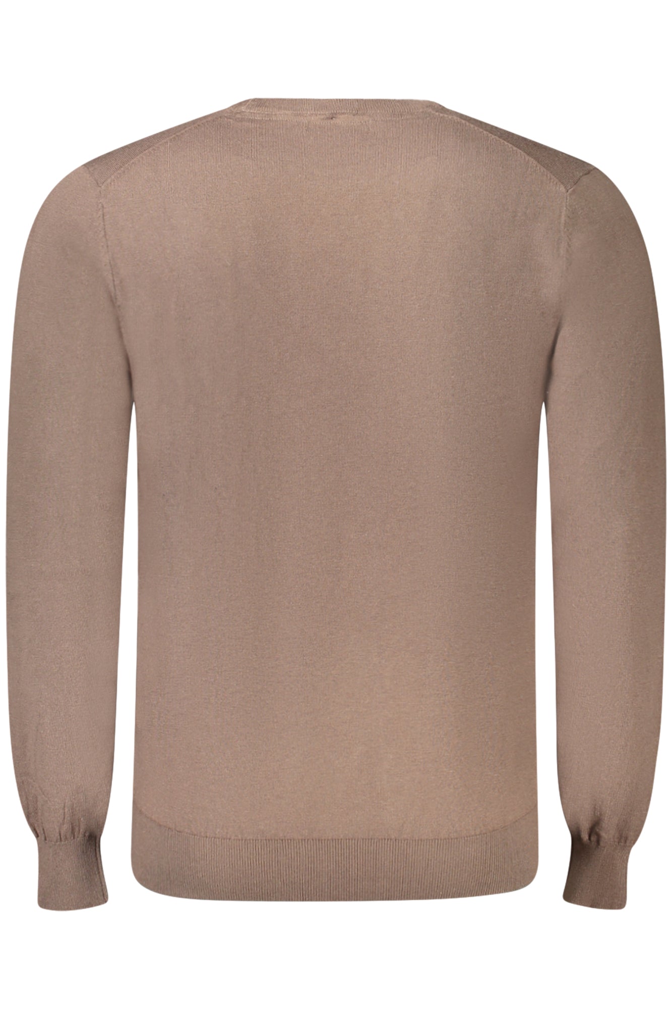 M5RR00Z3KI1_MAG1EL – Eleganter Herrenpullover in Braun mit Rundhalsausschnitt & Stickerei – Größe: S, M, L, XL – Farbe: Marrone