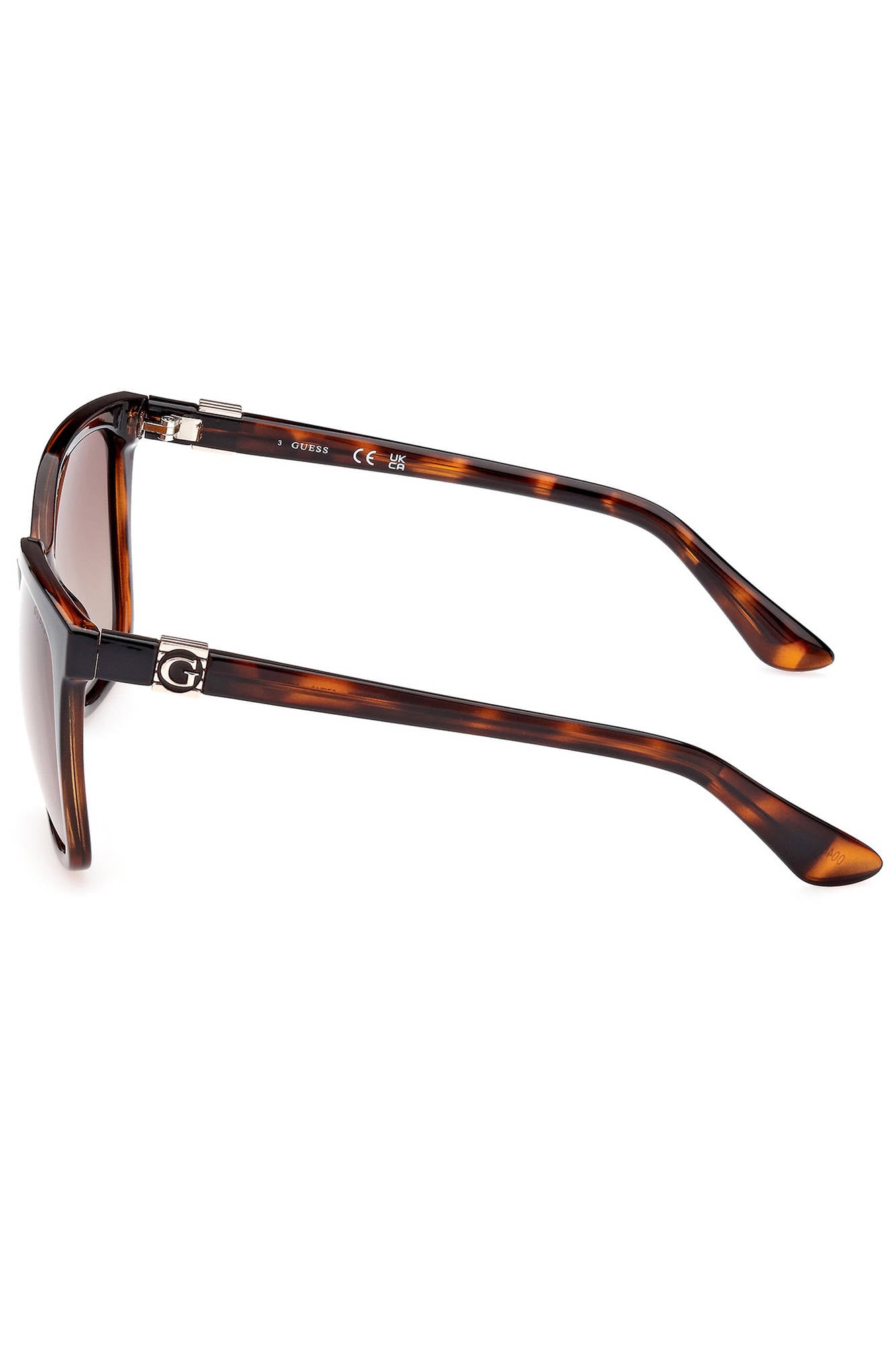 GU7865S_MARRONE_52H – Damen Sonnenbrille Braun: Quadratische Linse & Kontrastdetails – Größe: UNI – Farbe: Marrone