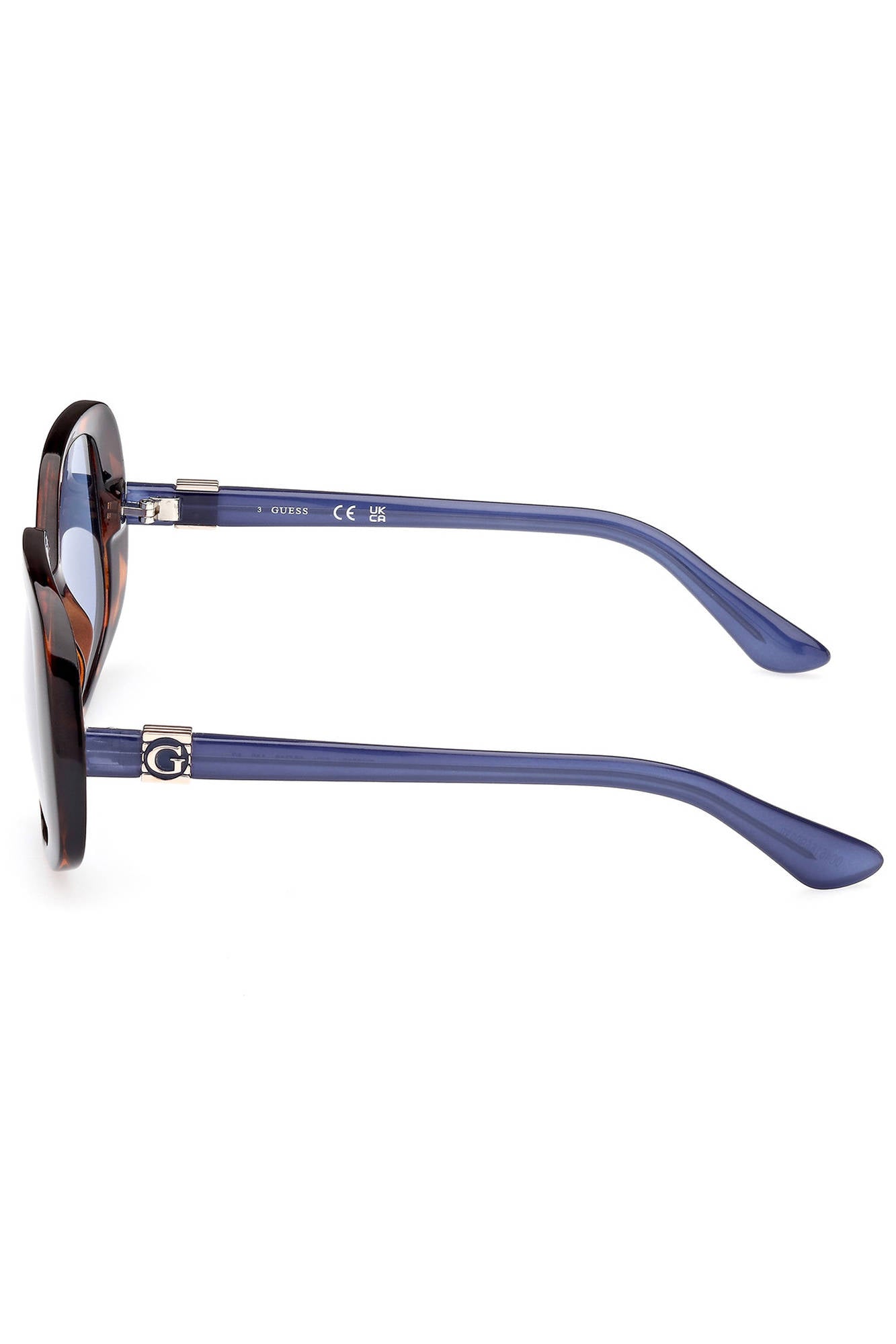 GU7862S_MARRONE_53V – Damen Sonnenbrille Braun - Quadratisch, Blau getönte Linsen – Größe: UNI – Farbe: Marrone