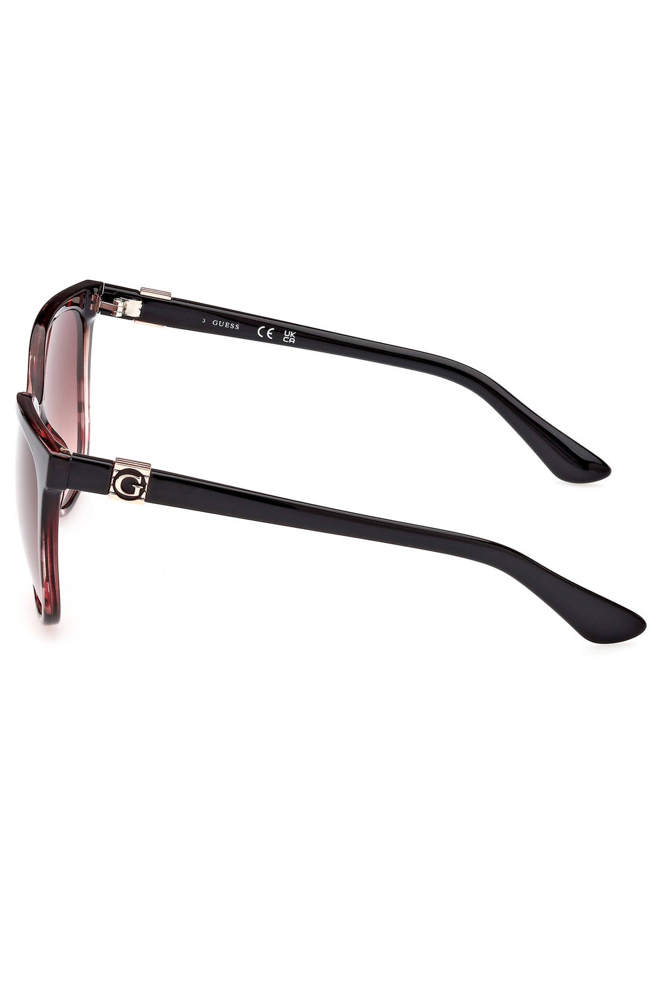 GU7864S_MARRONE_55T – Damen Sonnenbrille Braun - Quadratische Linse, Kontrastdetails – Größe: UNI – Farbe: Marrone