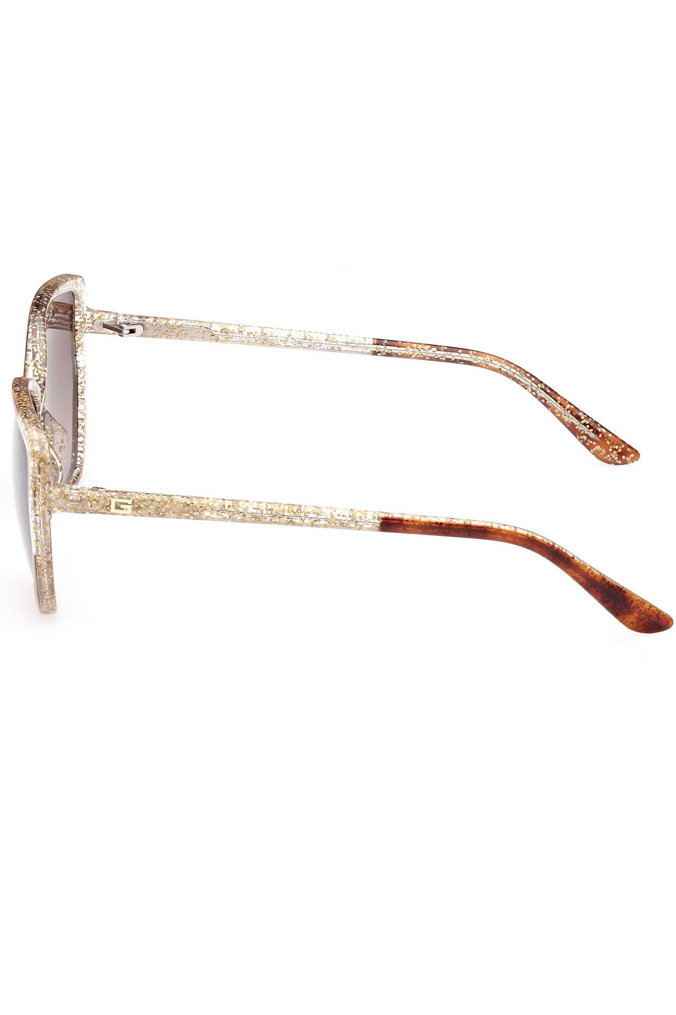 GU7882S_MARRONE_52F – Damen-Sonnenbrille Braun: Quadratische Gläser & Kontrastdetails – Größe: UNI – Farbe: Marrone