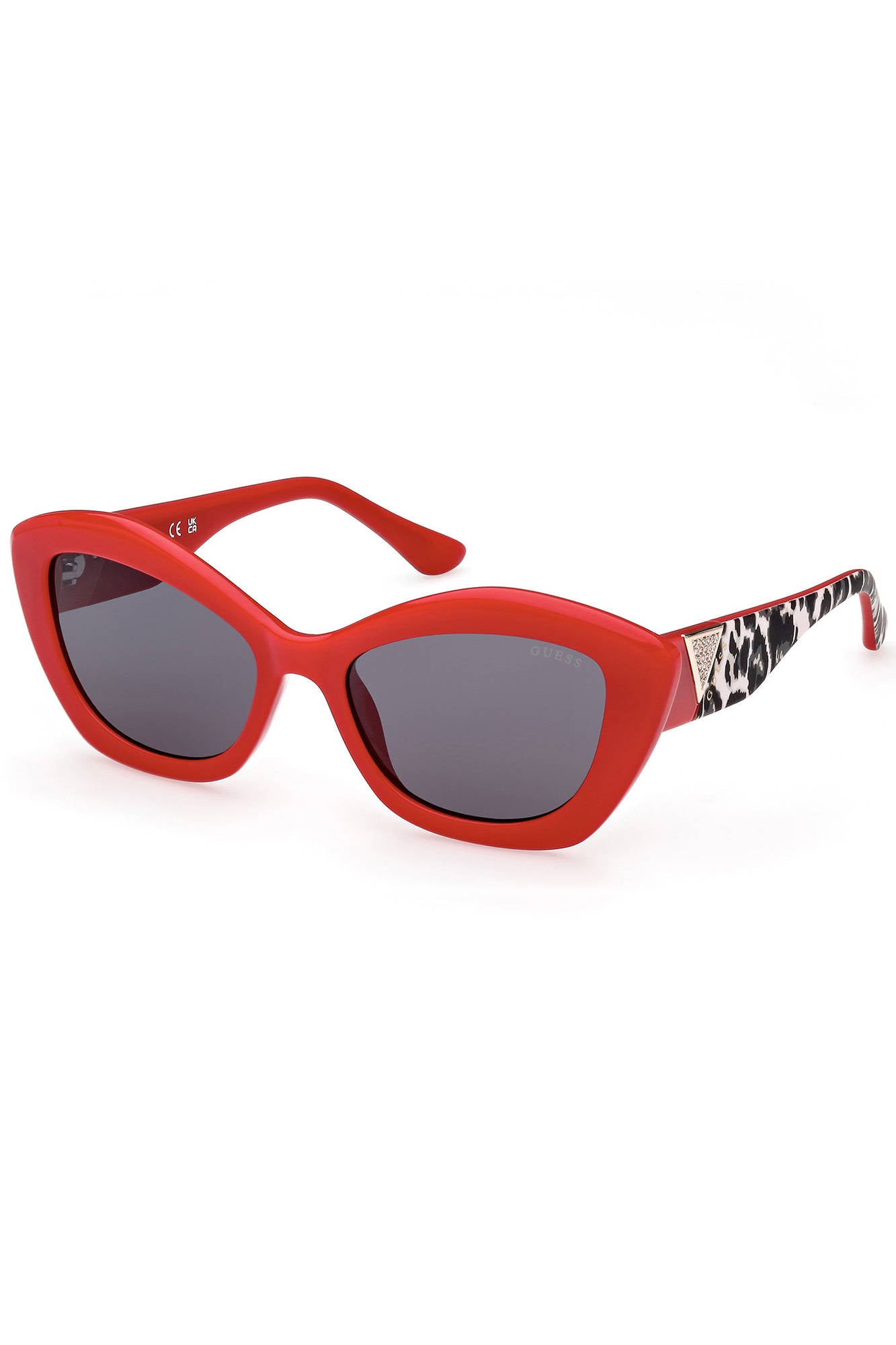 GU7868S_ROSSO_66A – Damen Sonnenbrille Rot - Stilvoller Look mit Kontrastdetails – Größe: UNI – Farbe: Rosso