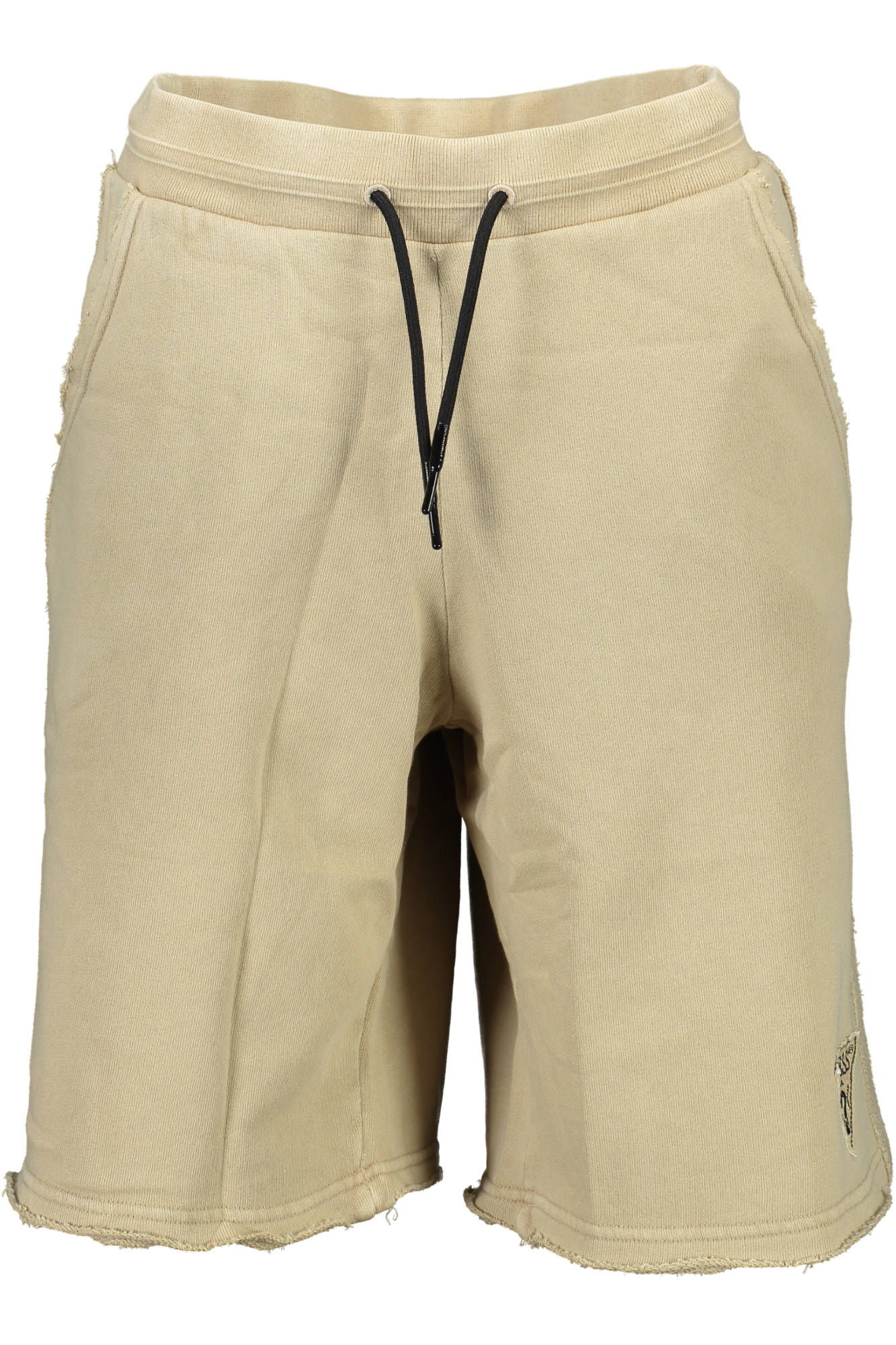 M1GD55K68I1_BEIGE_G036 – Herren Bermuda-Shorts Beige aus Bio-Baumwolle mit Kontrastdetails – Größe: M, L, XL – Farbe: Beige