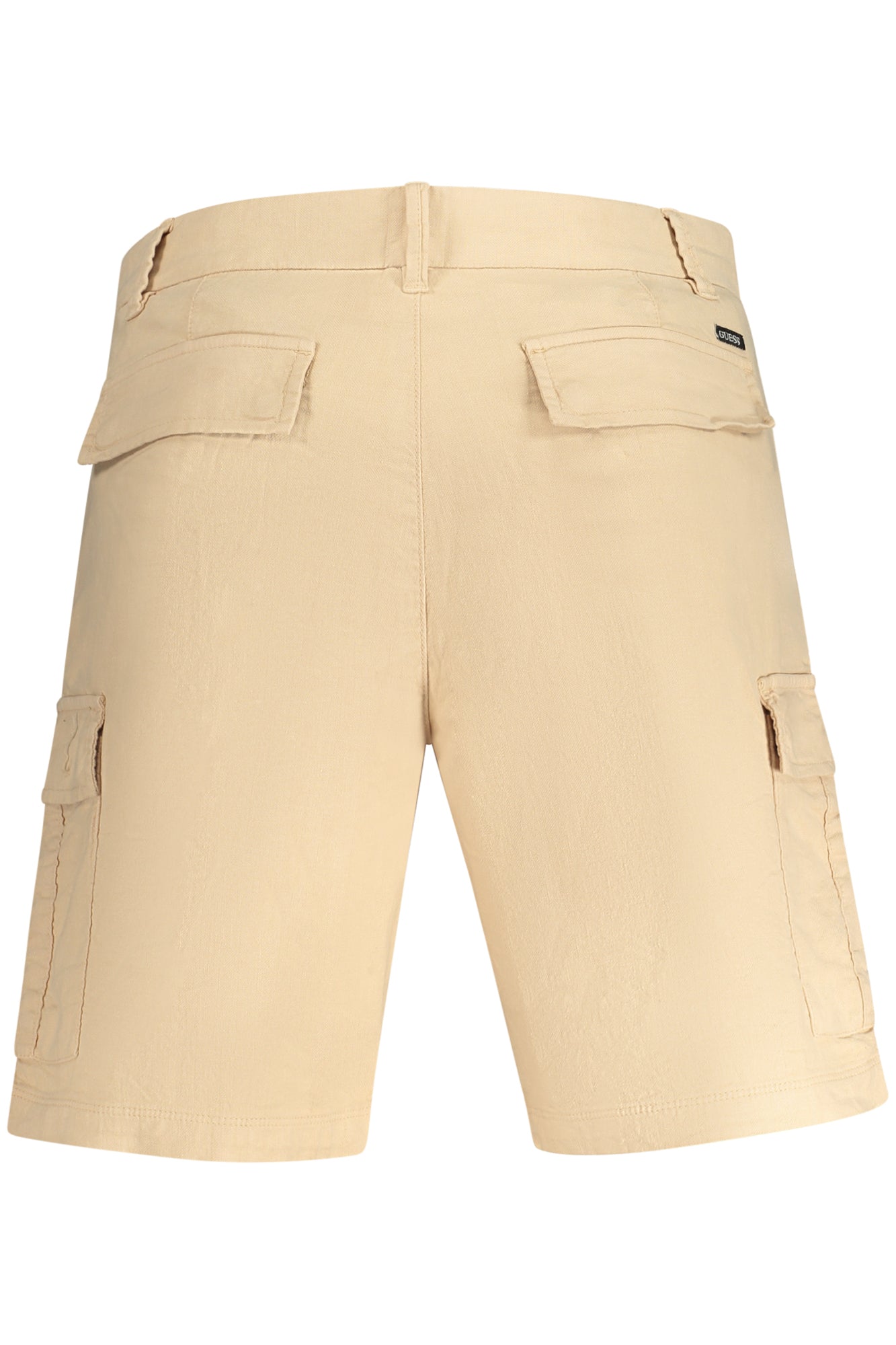 M4GD44WEJA0_BEG1L7 – Herren Bermuda-Shorts Beige mit Taschen und Logo – Größe: 29, 30, 31, 32, 33, 34, 36, 38 – Farbe: Beige