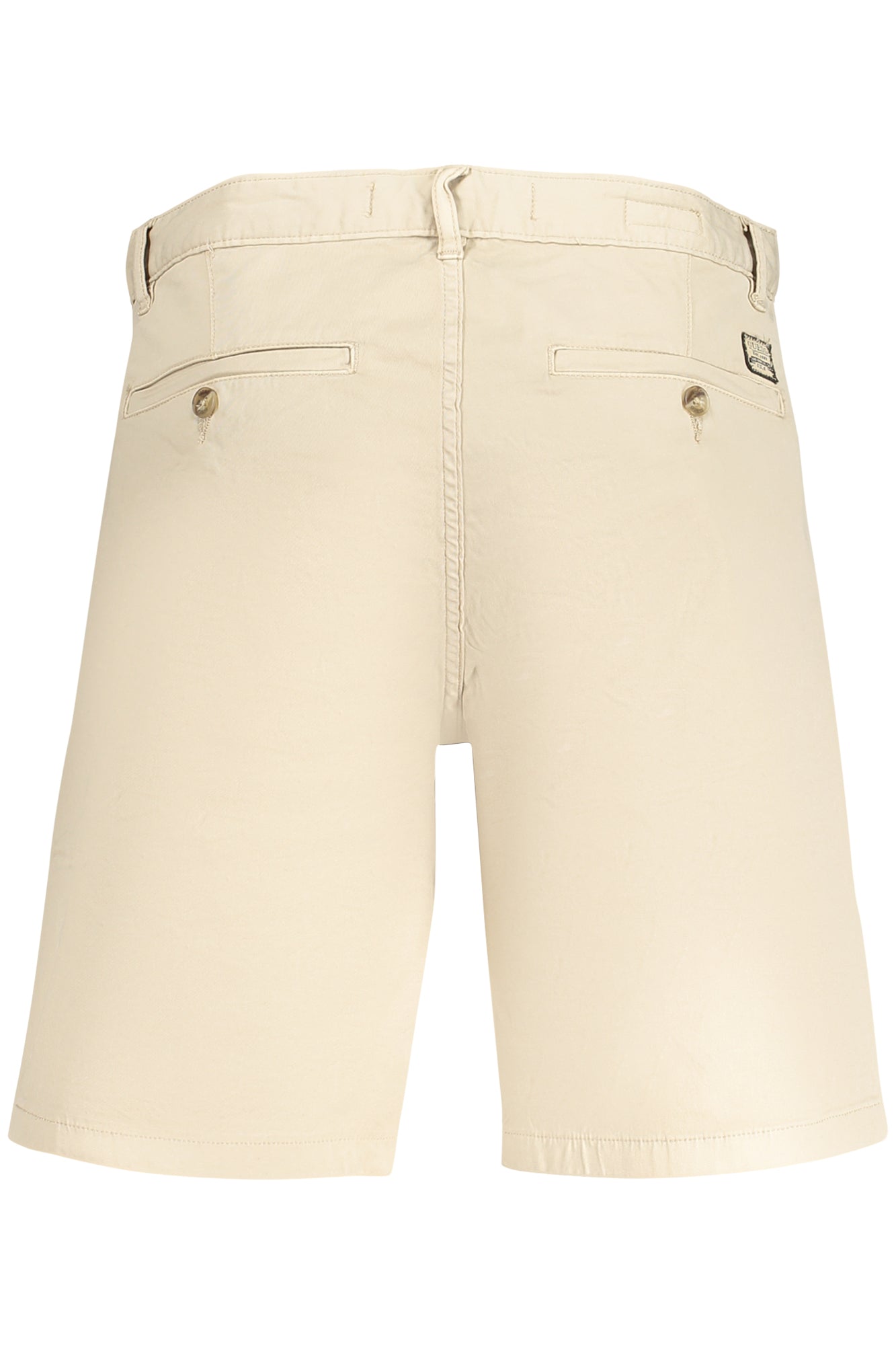 M5GD13WH4BA_BEG1CA – Trendige Herren Bermuda Hose Beige mit Logo und 4 Taschen – Größe: 28, 30, 31, 32, 33, 34 – Farbe: Beige