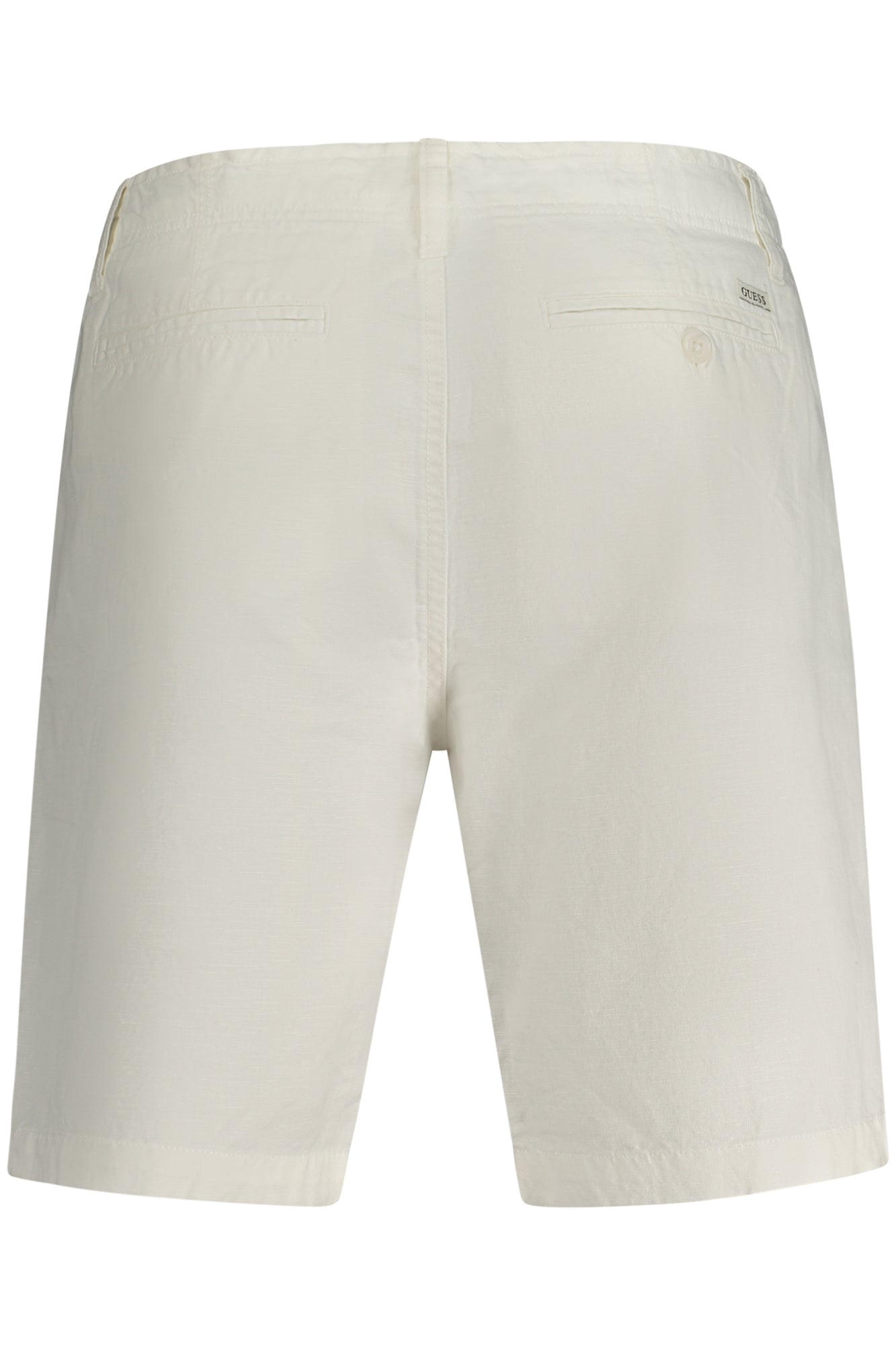 M4GB59WG8B0_BIG018 – Weiße Herren Bermuda Shorts – 5 Taschen, Knopf & Reißverschluss – Größe: 29, 31, 32, 33, 34, 36, 38 – Farbe: Bianco