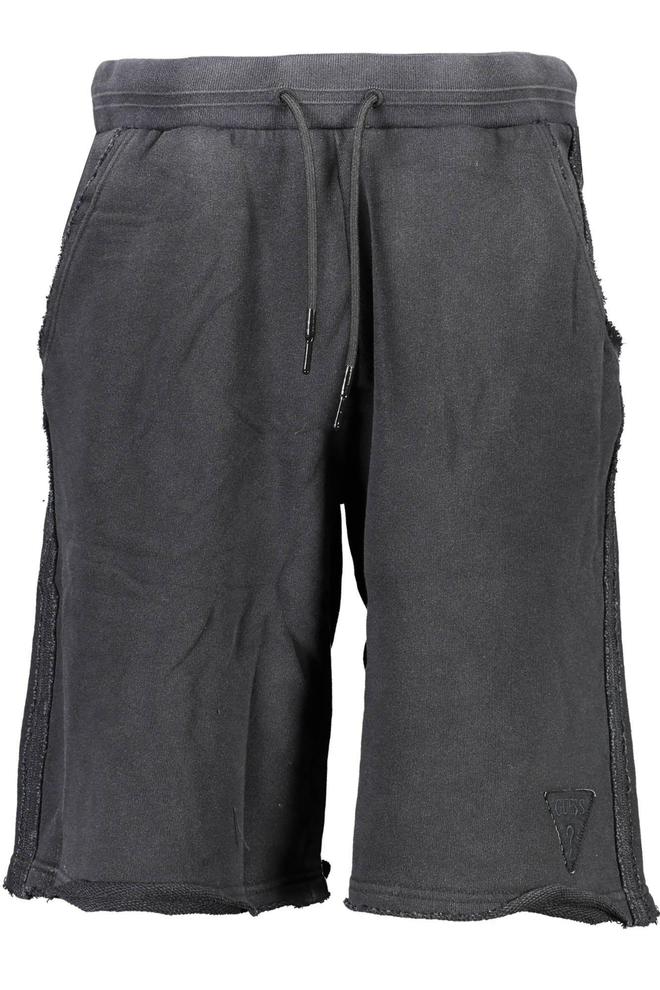 M1GD55K68I1_NERO_JBLK – Herrenschwarze Bermudashorts aus Bio-Baumwolle mit Kordelzug – Größe: S, M, XL, 2XL – Farbe: Nero