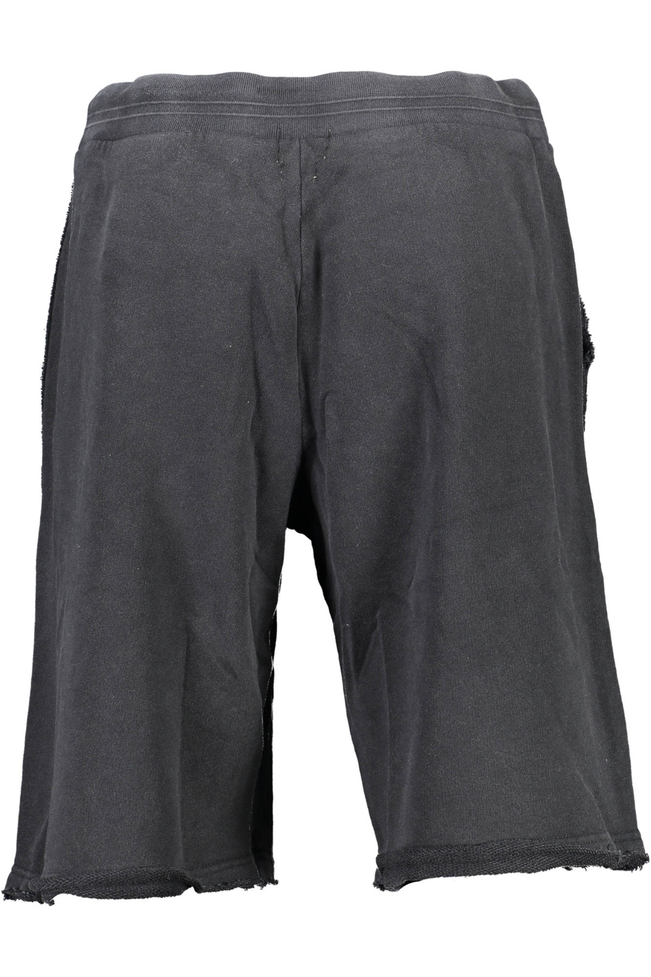 M1GD55K68I1_NERO_JBLK – Herrenschwarze Bermudashorts aus Bio-Baumwolle mit Kordelzug – Größe: S, M, XL, 2XL – Farbe: Nero