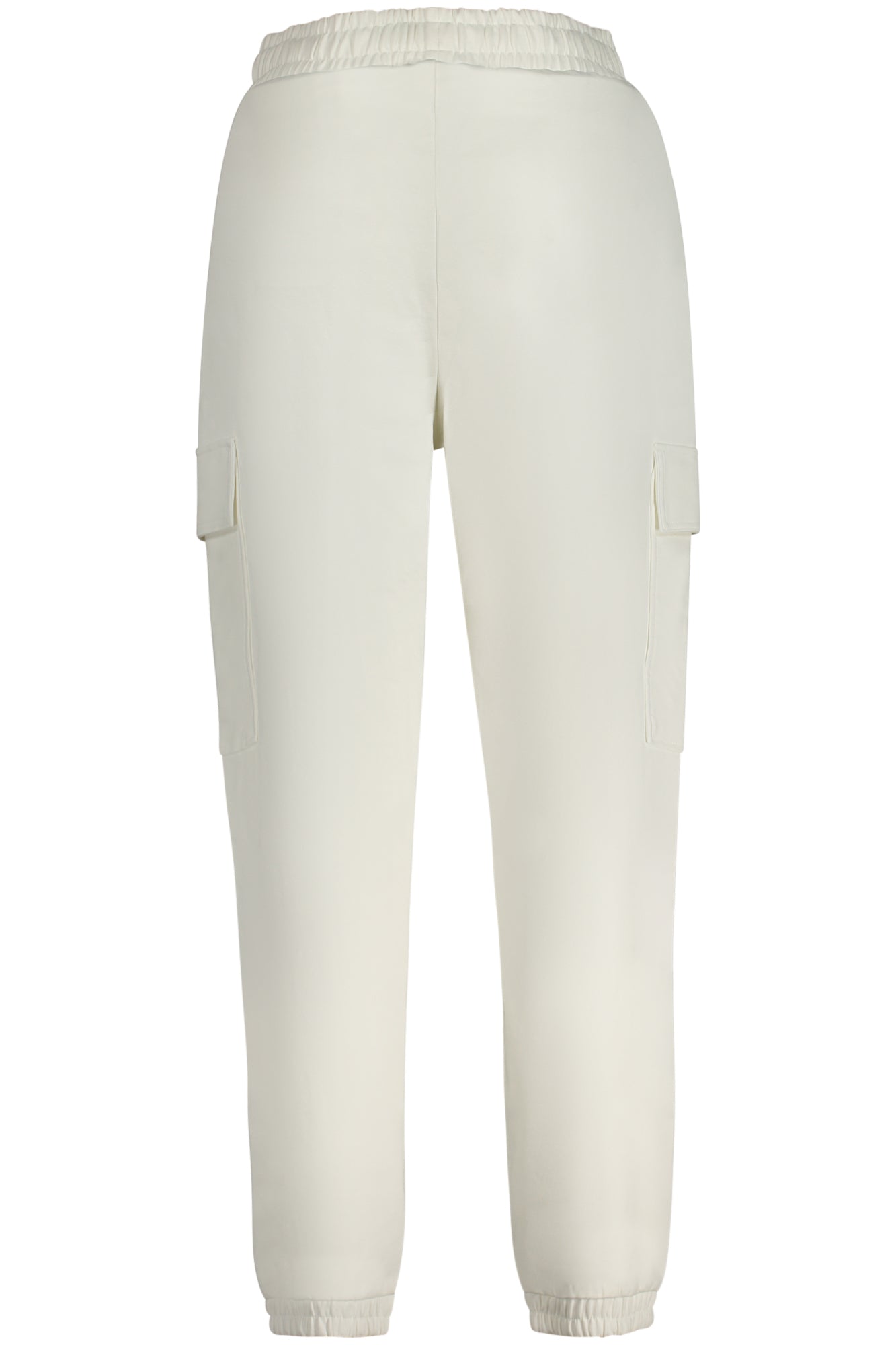 V4GB12KC5U1_BIMCDM – Damenhose Weiß: Bio-Baumwolle, Cargo-Stil, Elastischer Bund – Größe: XS, S, L, M – Farbe: Bianco