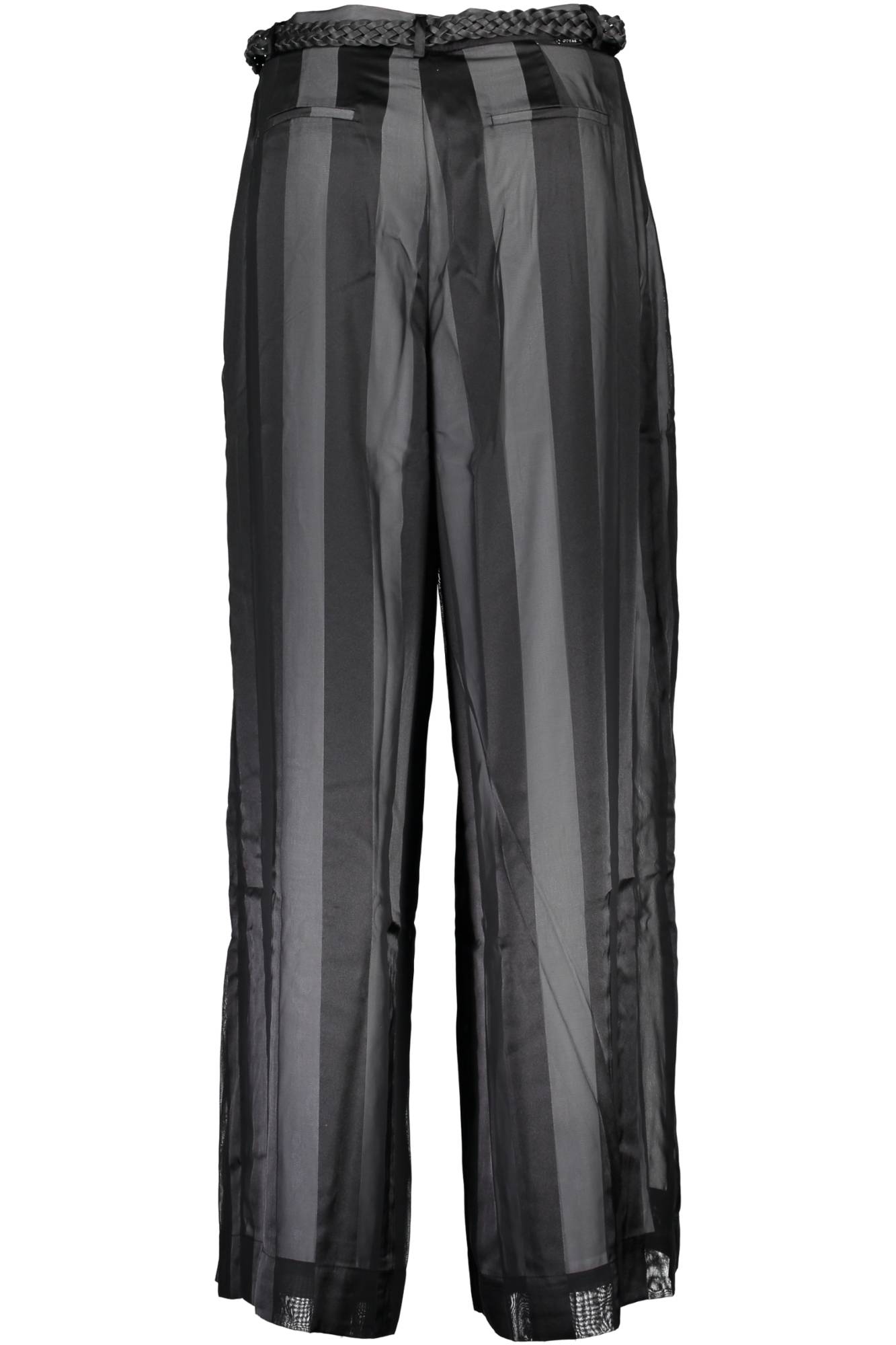 W92B56WBJX0_NERO_JBLK – Elegante Damenhose Schwarz mit Gürtel & Taschen - Zeitloser Stil – Größe: Standard