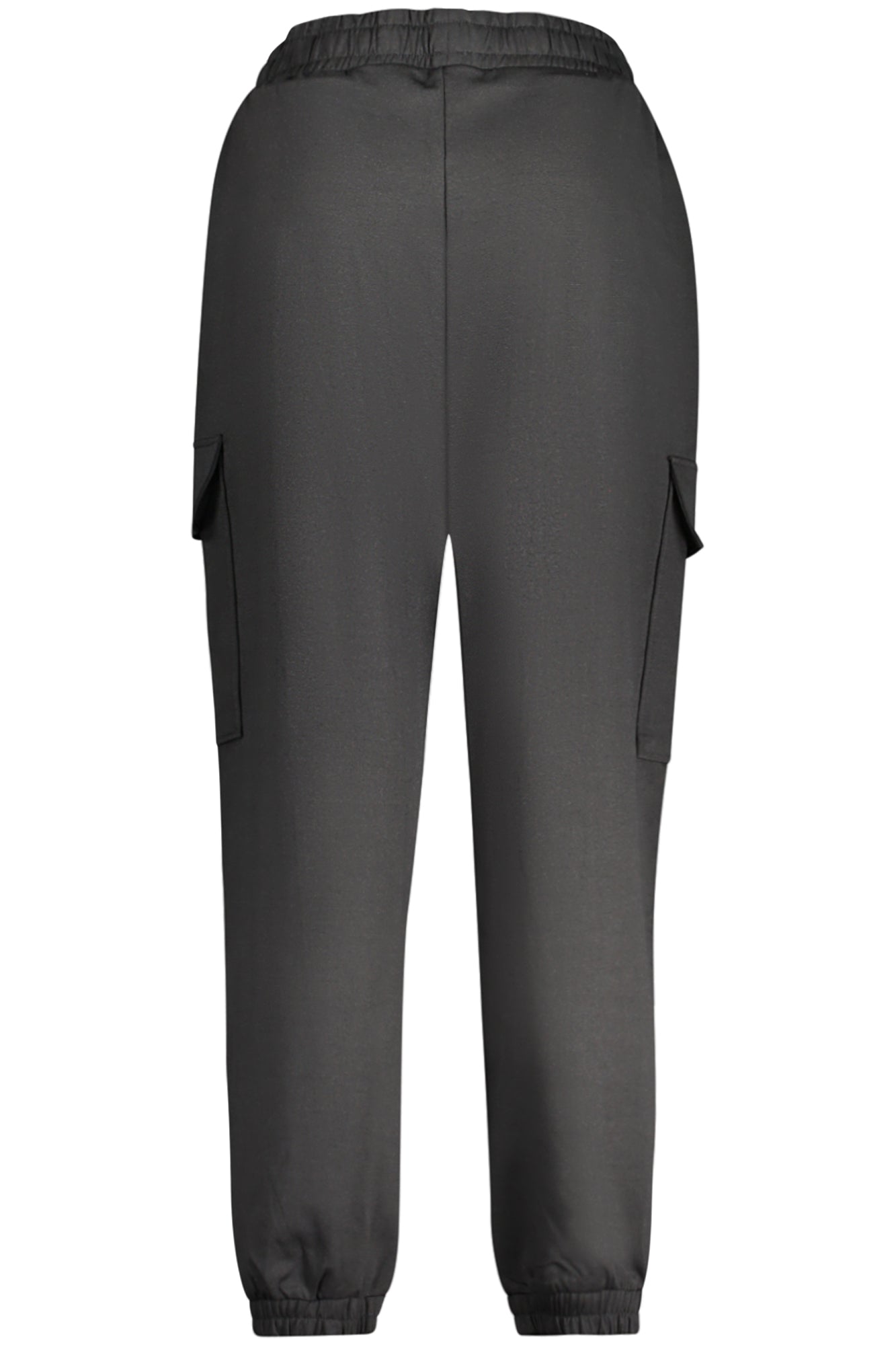 V4GB12KC5U1_NEJBLK – Stilvolle Damenhose in Schwarz mit Cargo-Taschen und Kordelzug – Größe: XS, S, M, L – Farbe: Nero