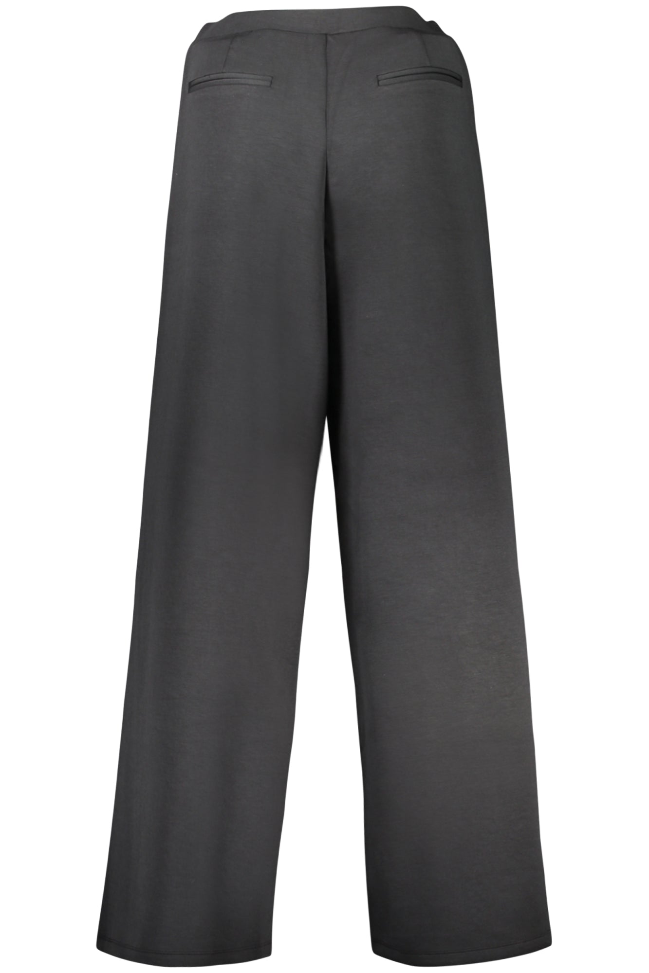 V4YB07KCAY2_NEJBLK – Elegante schwarze Damenhose: Weites Bein, elastisch, nachhaltig – Größe: XS, S, L, M – Farbe: Nero