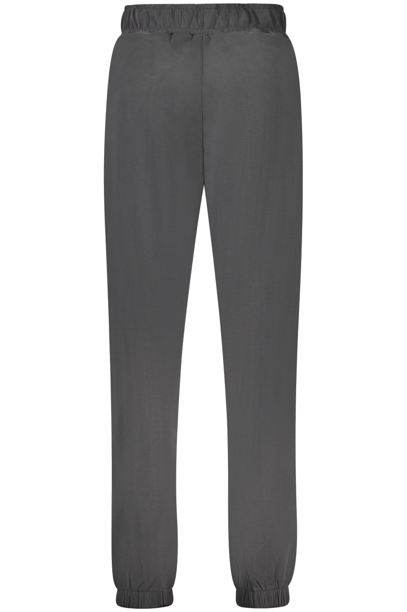 V5RB11KCAY2_NEJBLK – Stylische Damenhose in Schwarz mit elastischem Bund und Applikationen – Größe: XS, S, M – Farbe: Nero