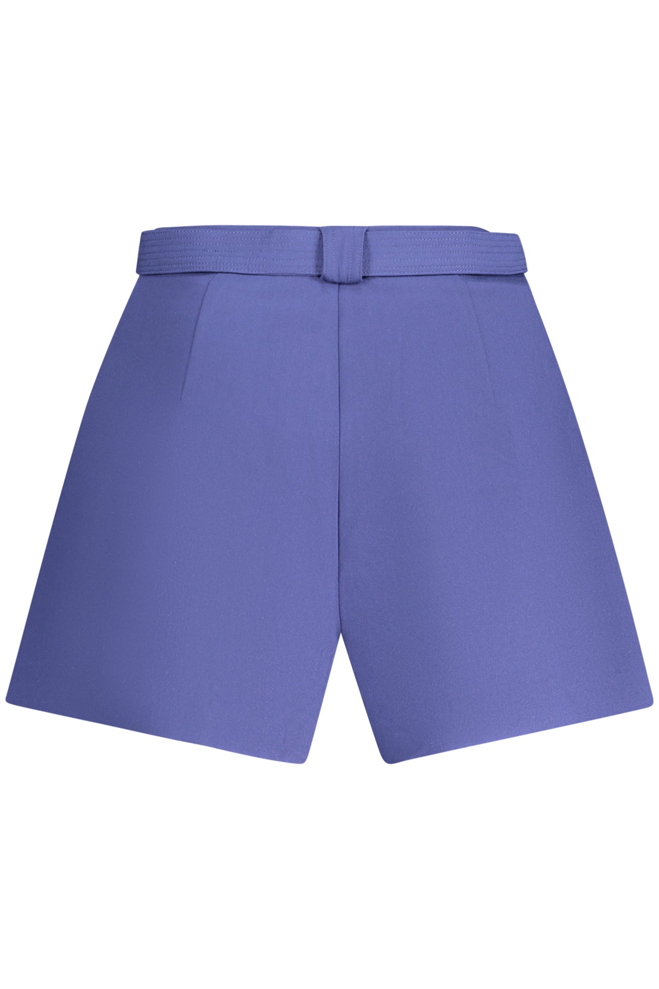 W2GD52WG6X2_BLG7K5 – Damen Shorts Blau mit Gürtel und Taschen - Modisches Design – Größe: XS, S, M, L – Farbe: Blu