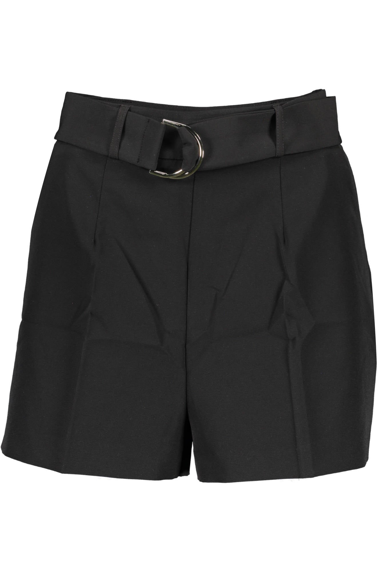W1GD1EWB4H2_NERO_JBLK – Schwarze Damen Shorts mit Taillengürtel & Reißverschluss – Elegant & Praktisch – Größe: XS, M, S, L – Farbe: Nero