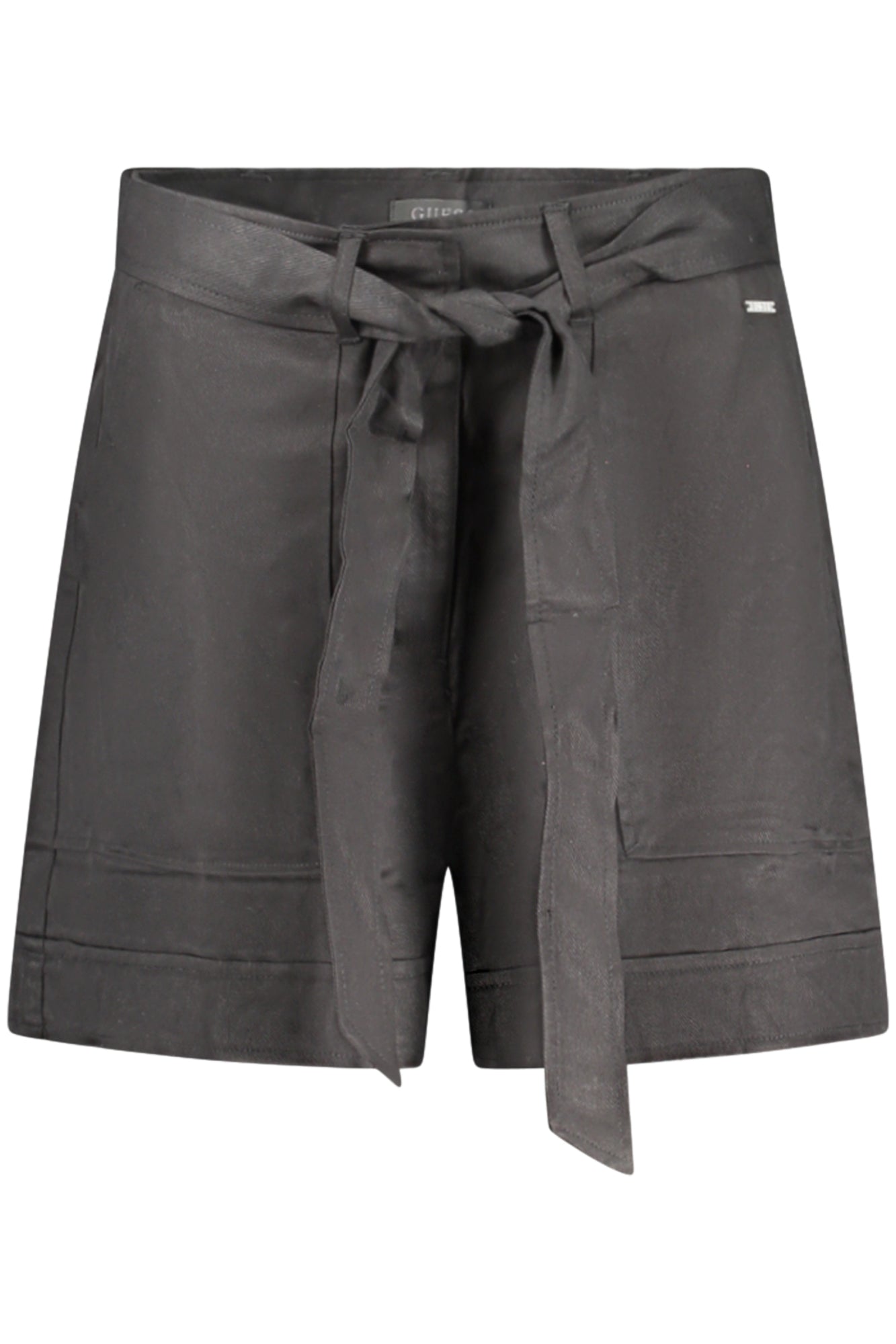 W5GD1RWG4C2_NEJBLK – Schwarze Damen-Shorts mit Gürtel und Taschen – Sommerstyle entdecken – Größe: XS, S, M, L – Farbe: Nero