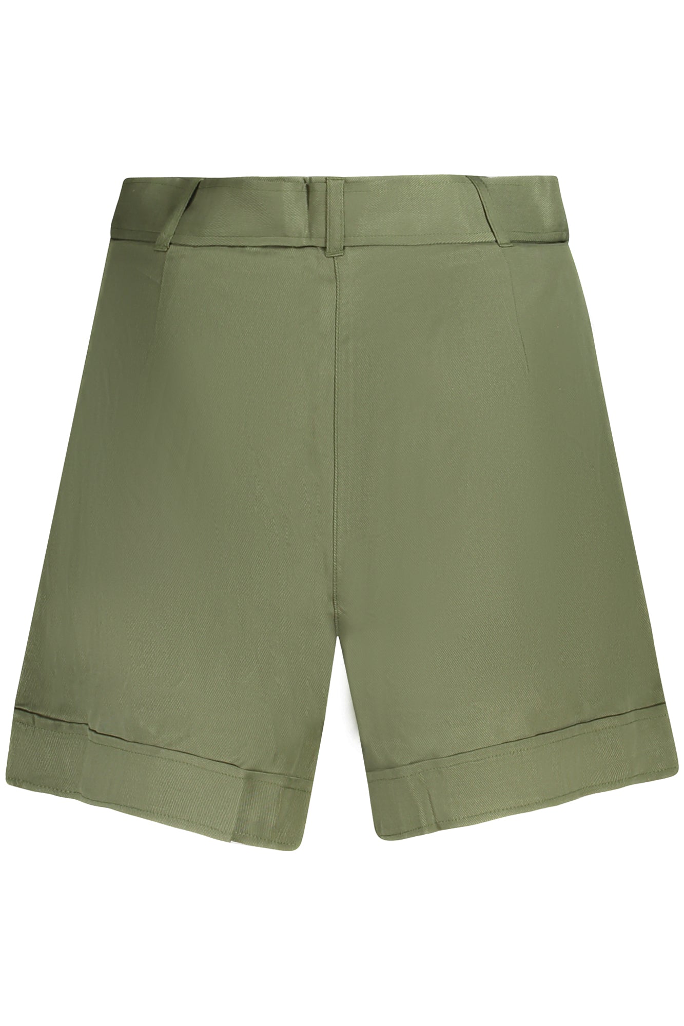 W5GD1RWG4C2_VEA838 – Stylische grüne Damen Shorts mit Gürtel und Logo – Sommer Must-Have! – Größe: XS, S, M, L, XL – Farbe: Verde