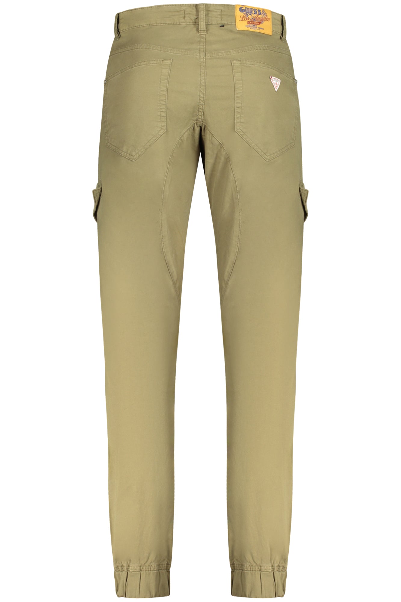 M4RB17WFYSA_VEG896 – Slim Fit Herrenhose in Grün mit 5 Taschen und Knöchelgummi – Größe: 29L31, 30L31, 33L31, 38L31, 31L31, 32L31, 36L31 – Farbe: Verde