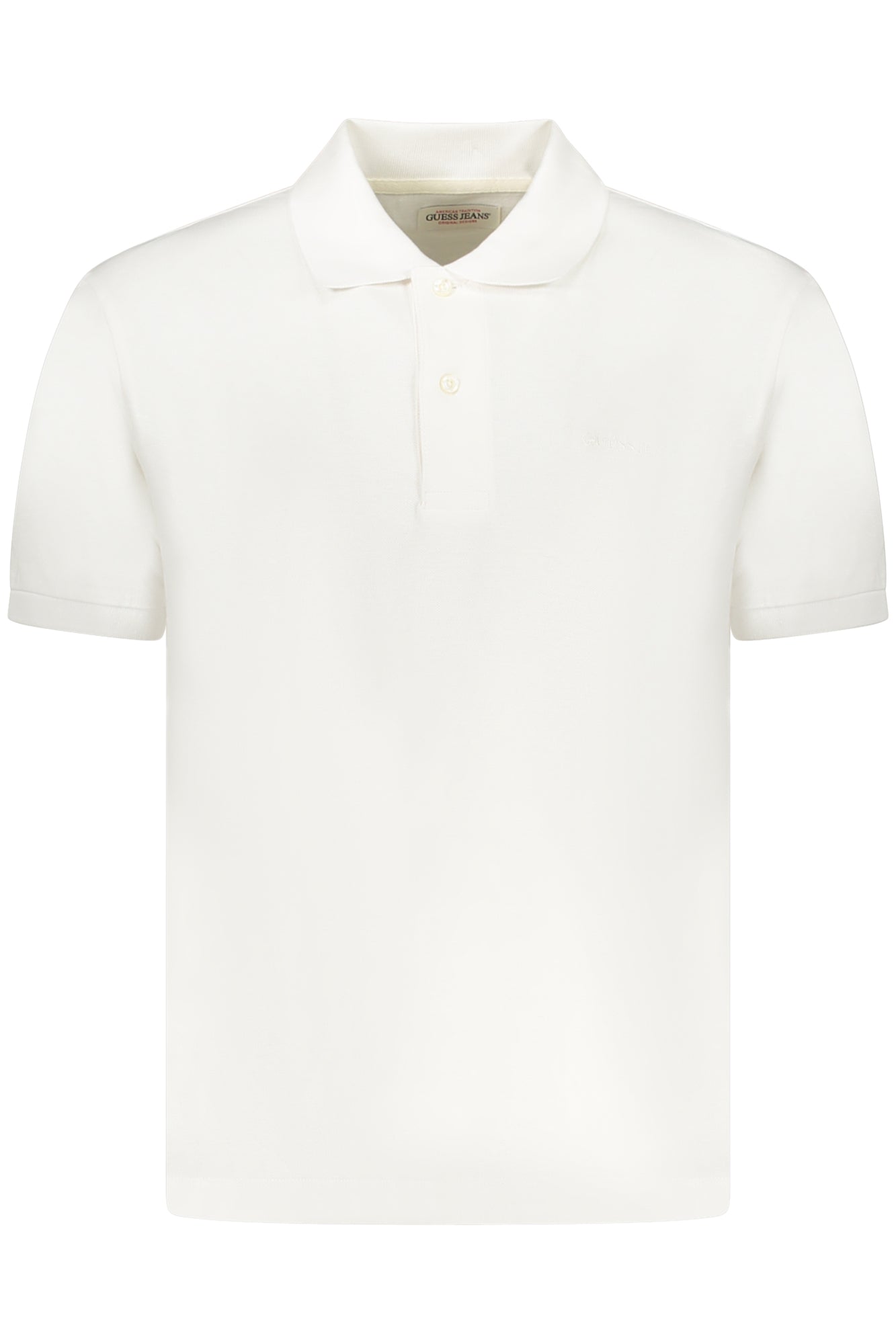 M4BP29KCJV1_BIG011 – Elegantes Kurzarm-Poloshirt für Herren - Weiß mit Stickerei – Größe: S, M, L, XL, 2XL – Farbe: Bianco