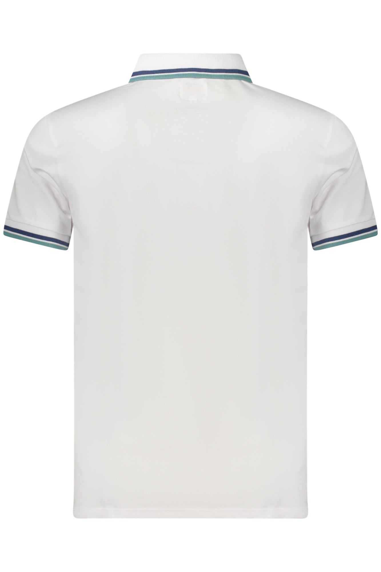 M2GP34KARS0_BIF0CF – Herren Kurzarm-Poloshirt Weiß mit Kontrastdetails aus Bio-Baumwolle – Größe: S, M, L, XL, 2XL – Farbe: Bianco