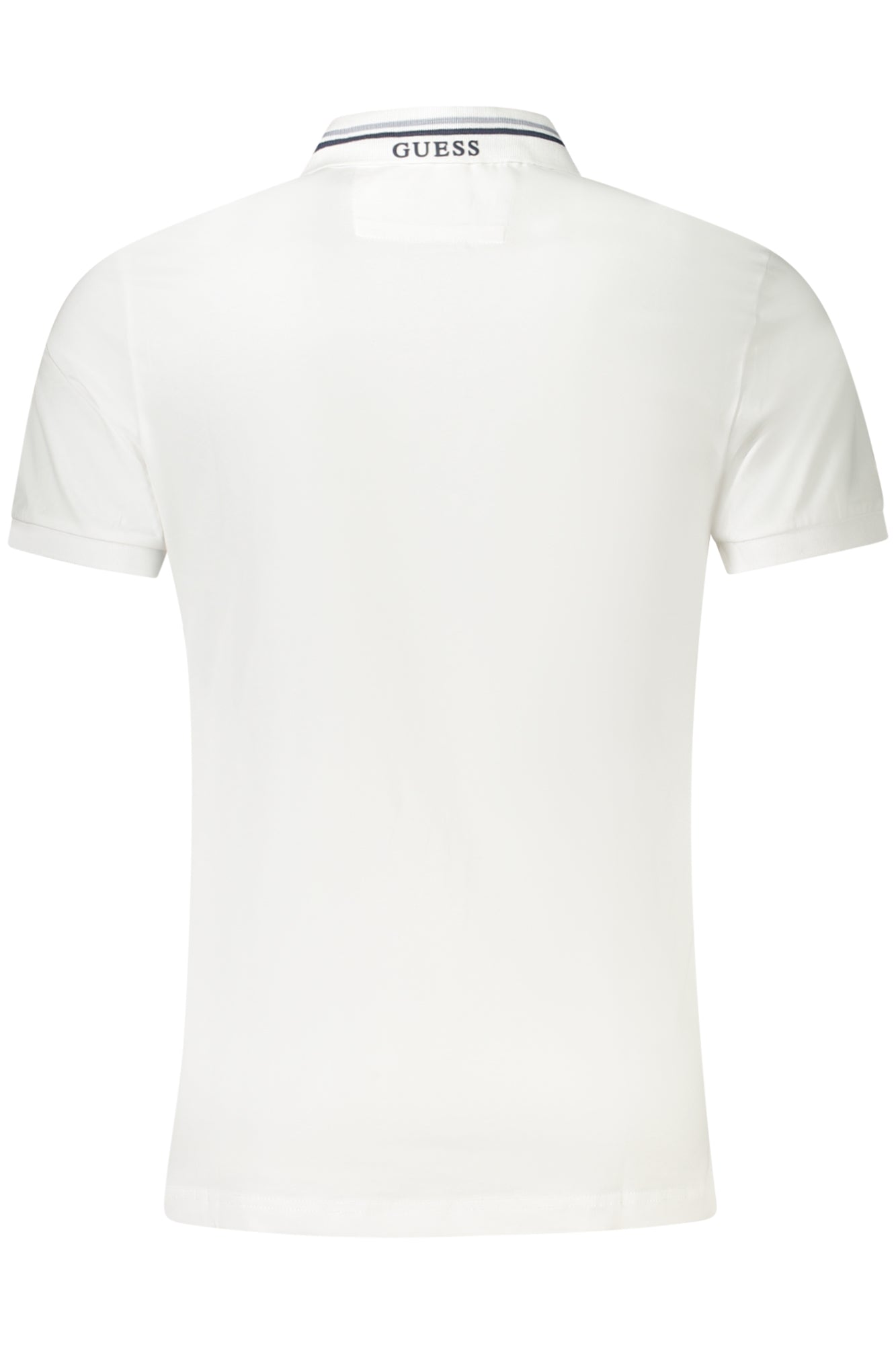 M5YP66J1314_BIG011 – Weißes Herren-Poloshirt: Slim Fit, Kontrastdetails & Applikationen – Größe: S, M, L, XL, 2XL – Farbe: Bianco